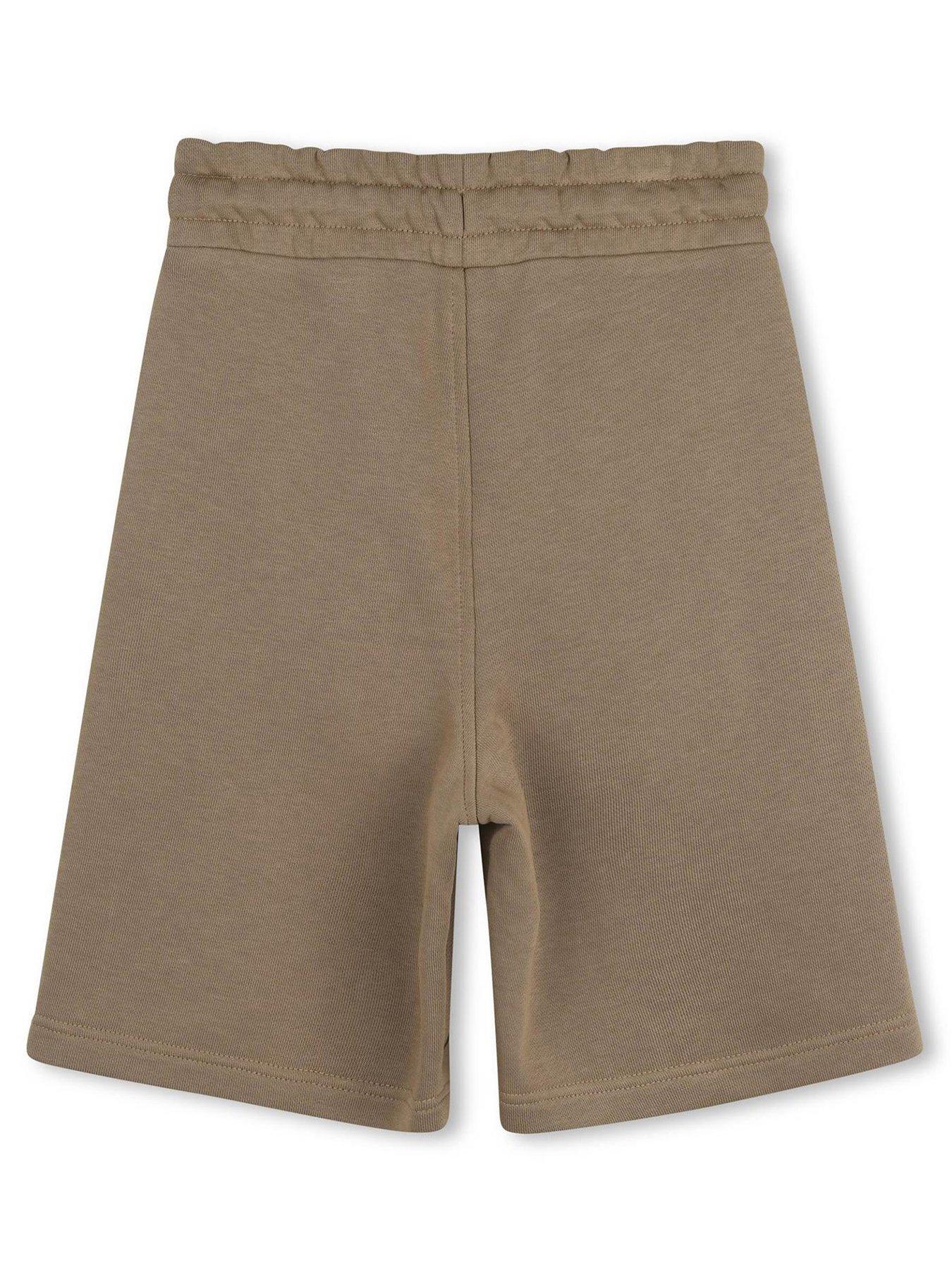  image of boss-boys-logo-shorts-beige