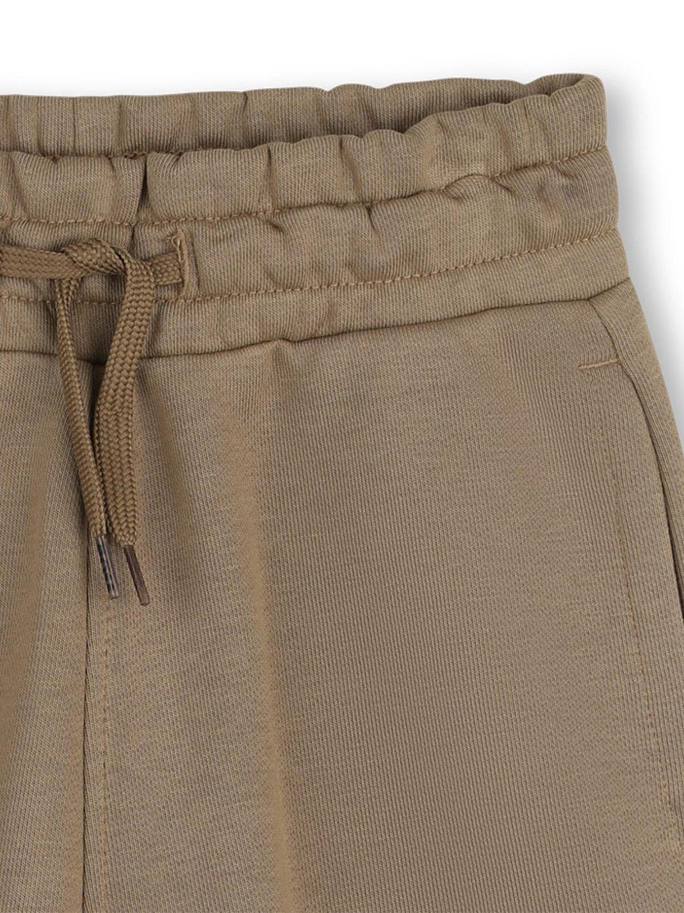  image of boss-boys-logo-shorts-beige