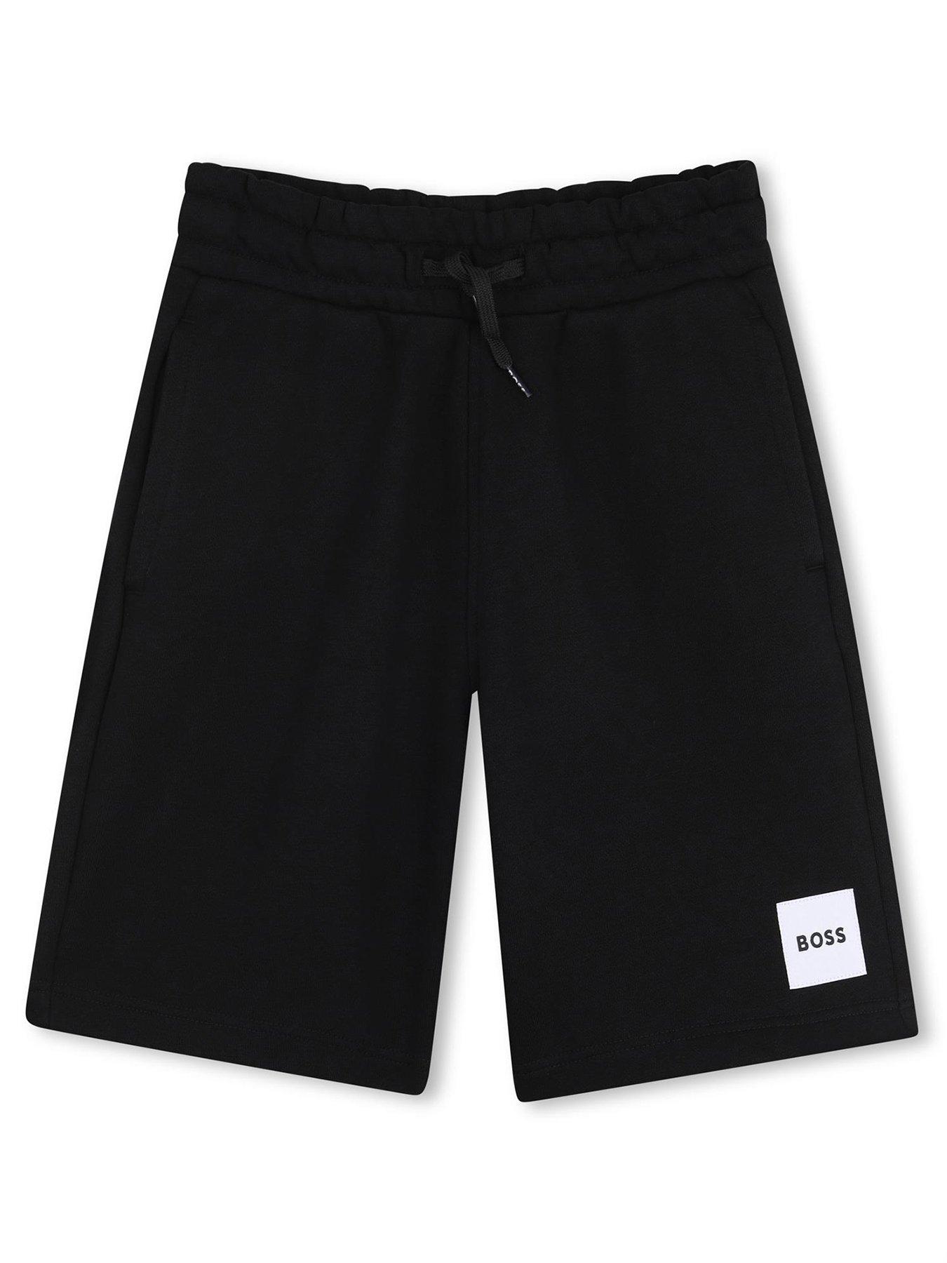  image of boss-boys-logo-shorts-black