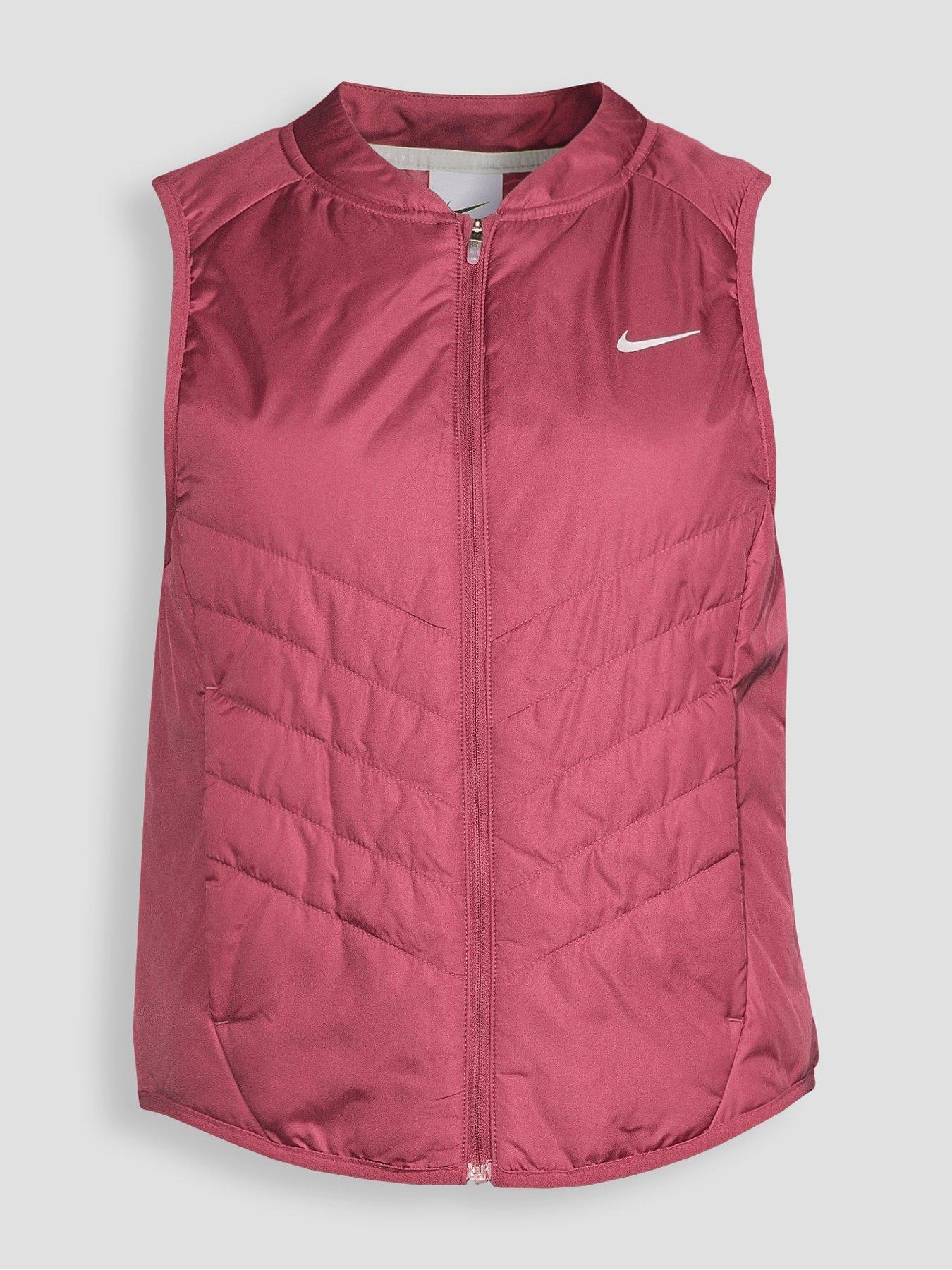 Image 7 of 7 of Nike Womens Tempo Warm Running Gilet - Pink Smoke