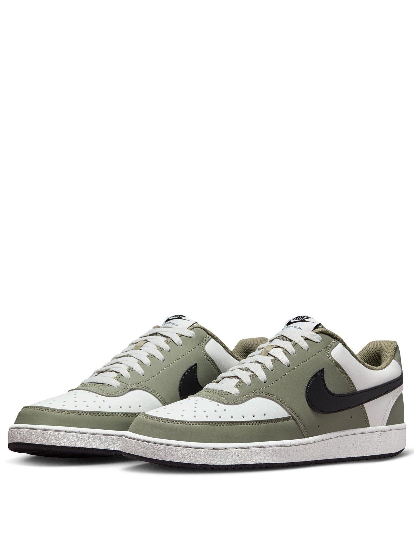 Image 2 of 7 of Nike Mens Court Vision Low Trainers - Green