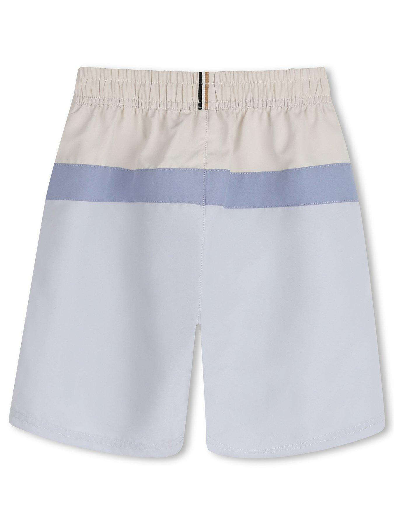 Image 3 of 4 of BOSS Boys Block Stripe Swim Shorts - Multi