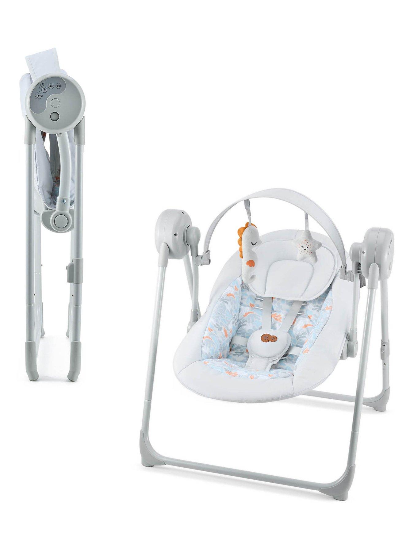 Image 1 of 8 of Kinderkraft Swingee - Electric Rocking Swing - Grey