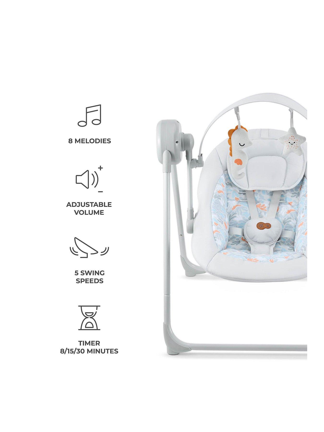Image 2 of 8 of Kinderkraft Swingee - Electric Rocking Swing - Grey