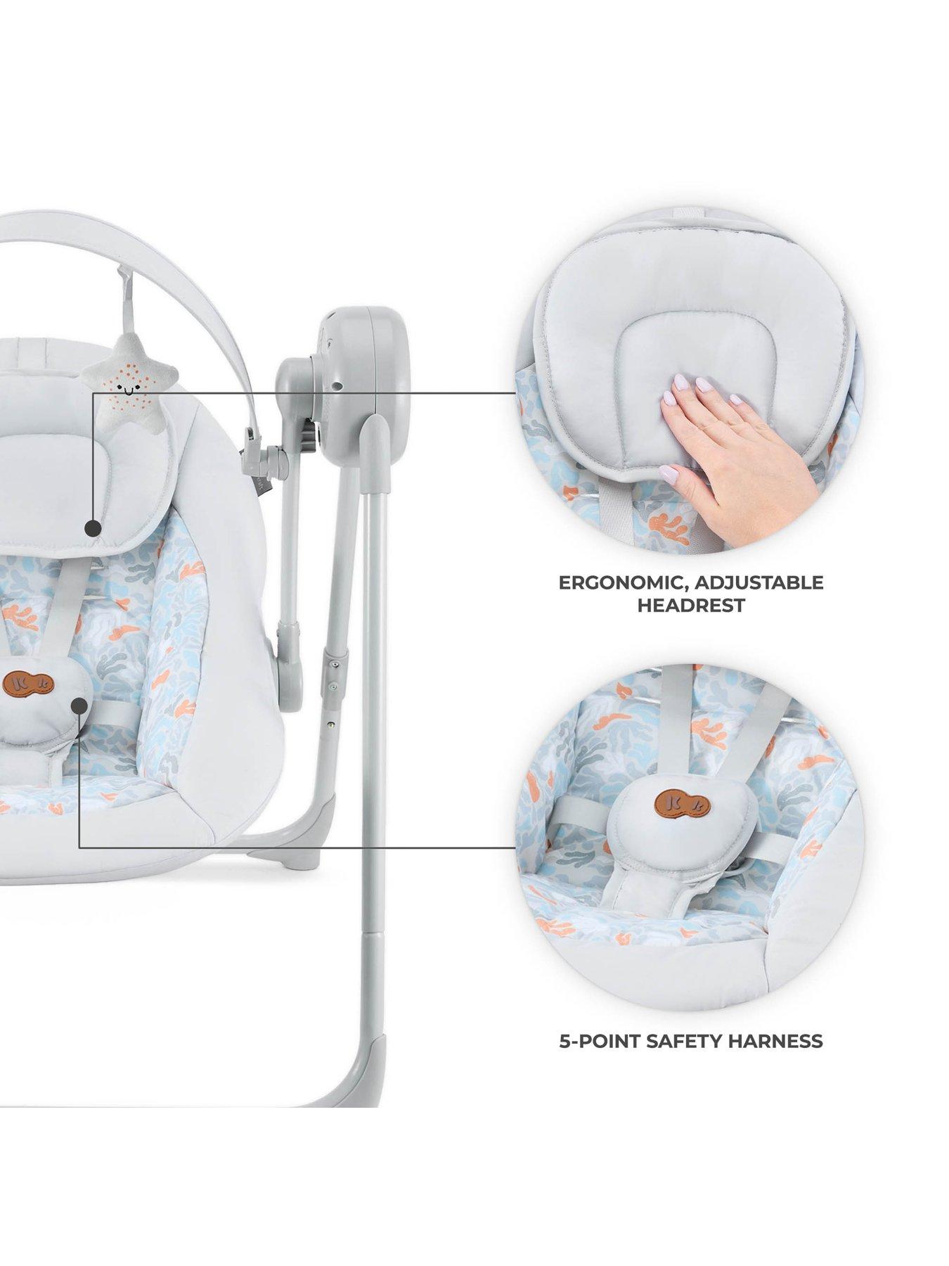 Image 3 of 8 of Kinderkraft Swingee - Electric Rocking Swing - Grey