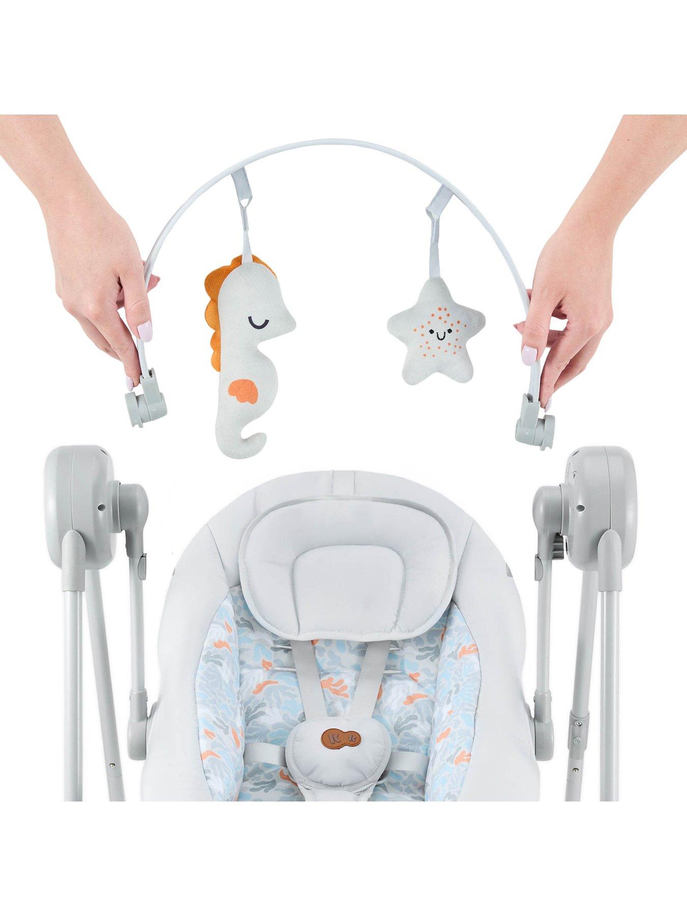 Image 5 of 8 of Kinderkraft Swingee - Electric Rocking Swing - Grey