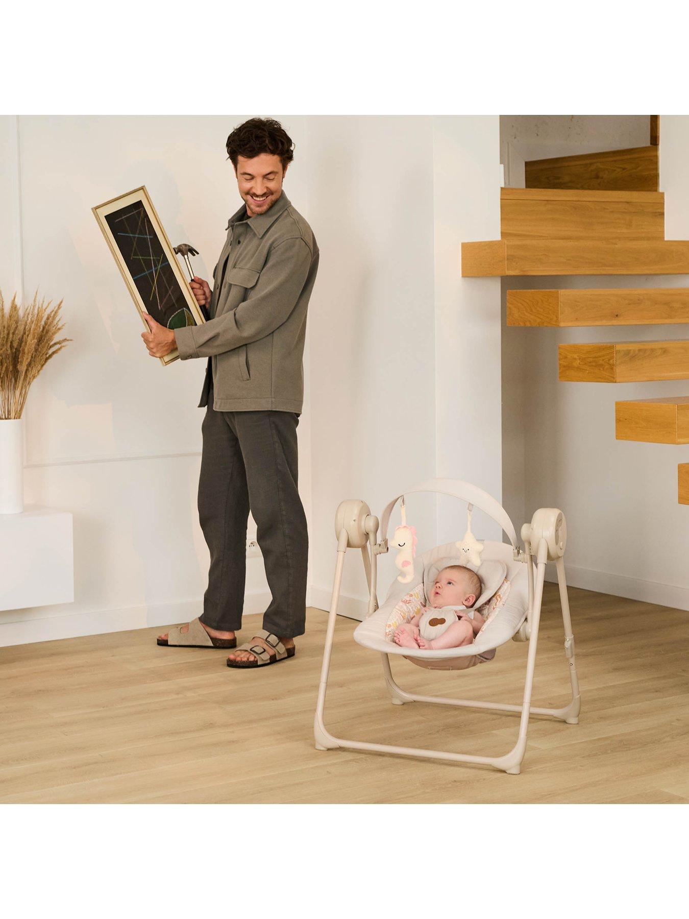 Image 7 of 8 of Kinderkraft Swingee - Electric Rocking Swing - Grey