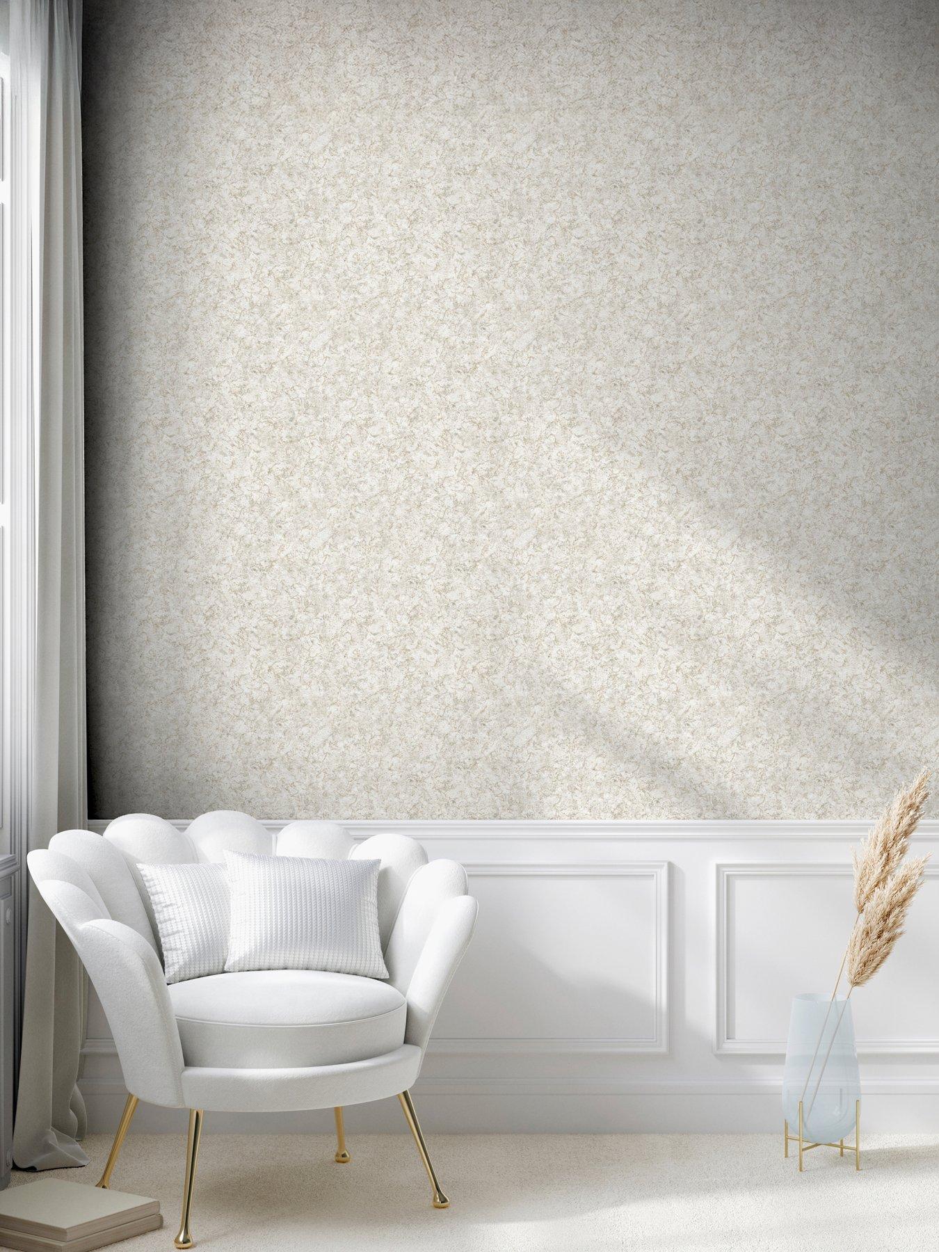 Image 1 of 7 of ARTHOUSE Textured Marble Ivory / Champagne Wallpaper
