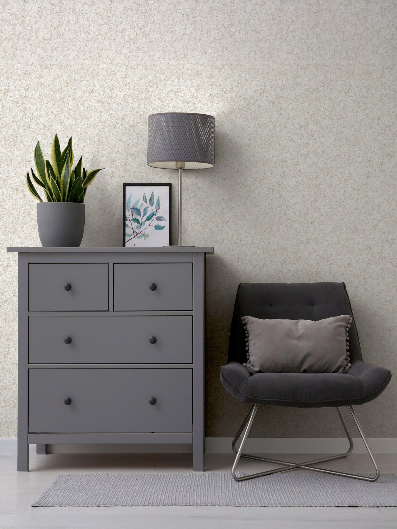 Image 6 of 7 of ARTHOUSE Textured Marble Ivory / Champagne Wallpaper