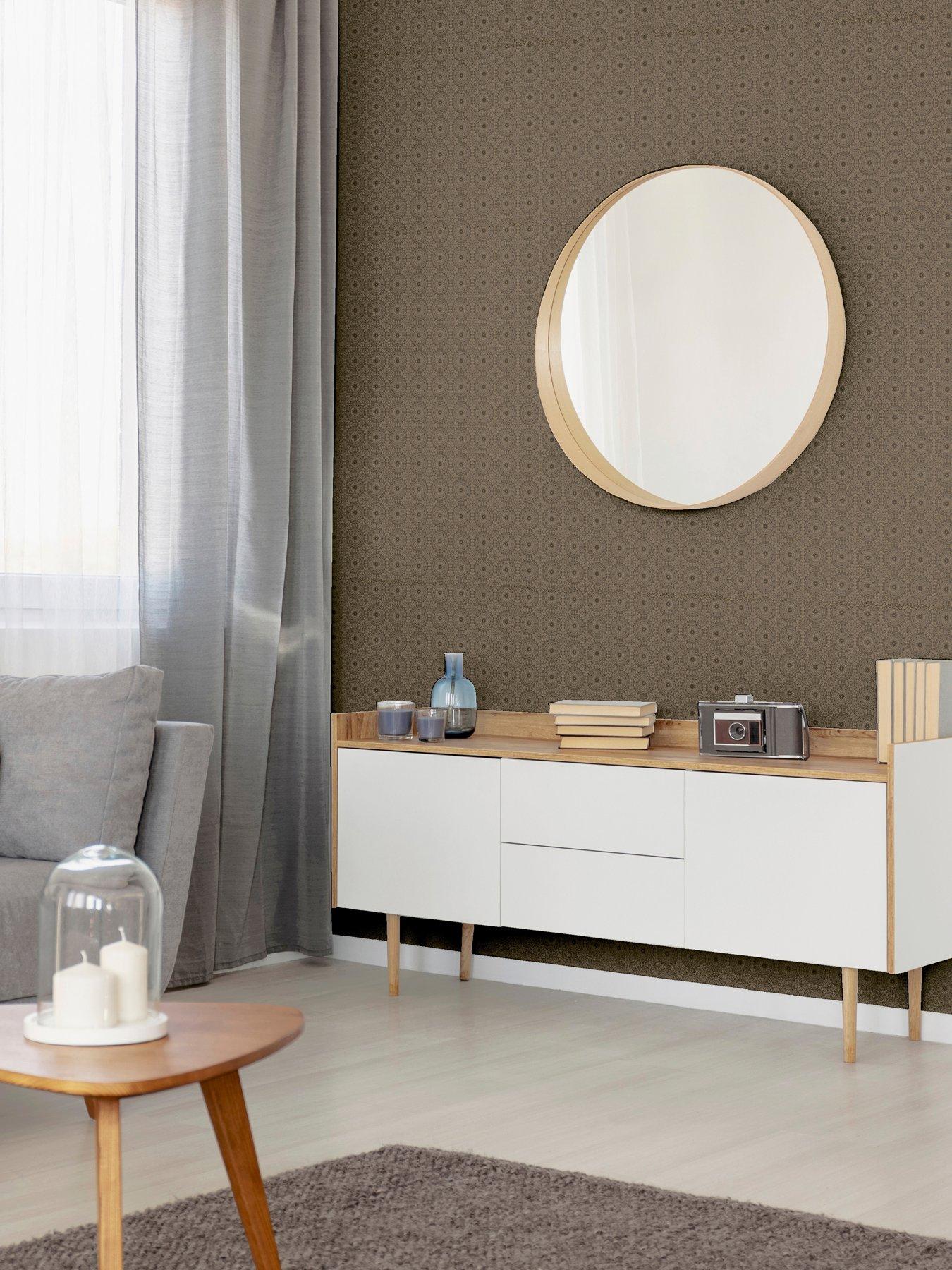  image of arthouse-symmetrical-chic-stone-and-gold-wallpaper