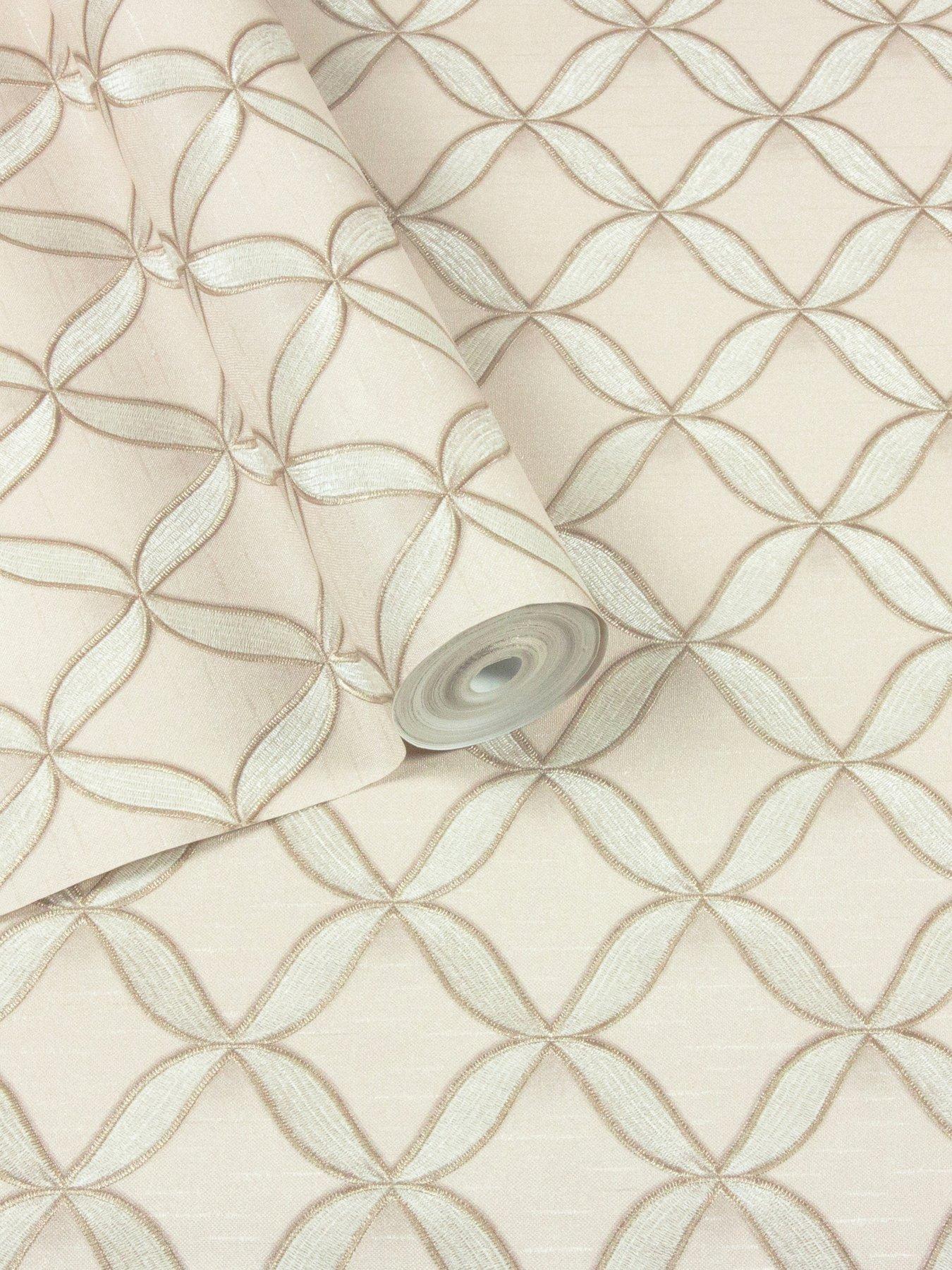 Image 2 of 6 of Design ID Did Geometric Cream Wallpaper