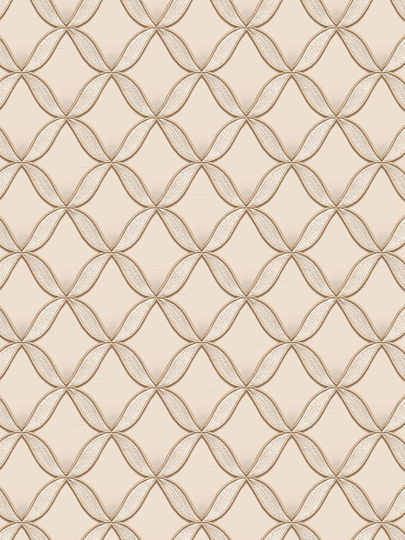 Image 3 of 6 of Design ID Did Geometric Cream Wallpaper