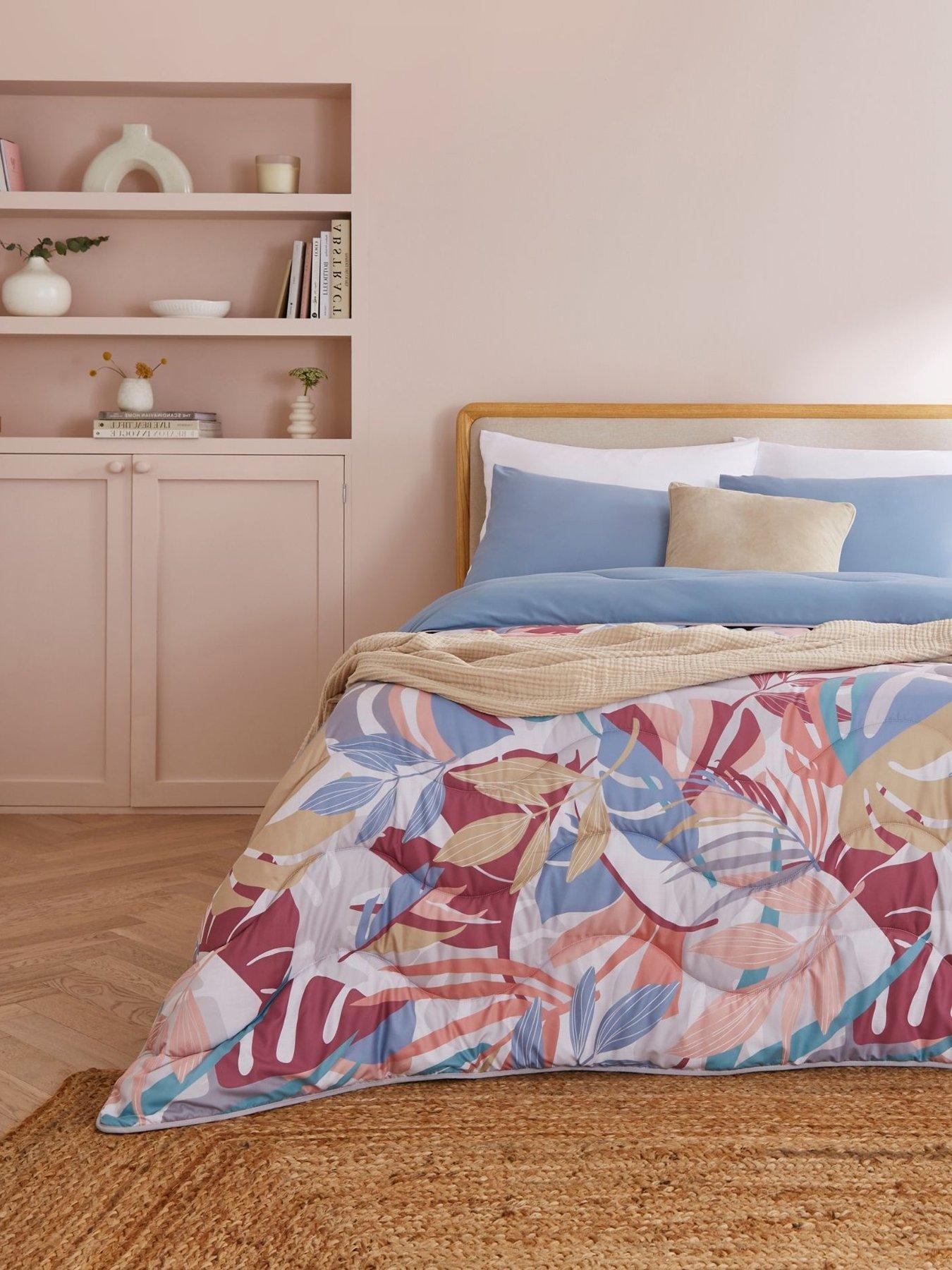 Image 1 of 7 of Night Lark Sunset Palms Coverless Duvet Set 6 Tog includes Pillowcases
