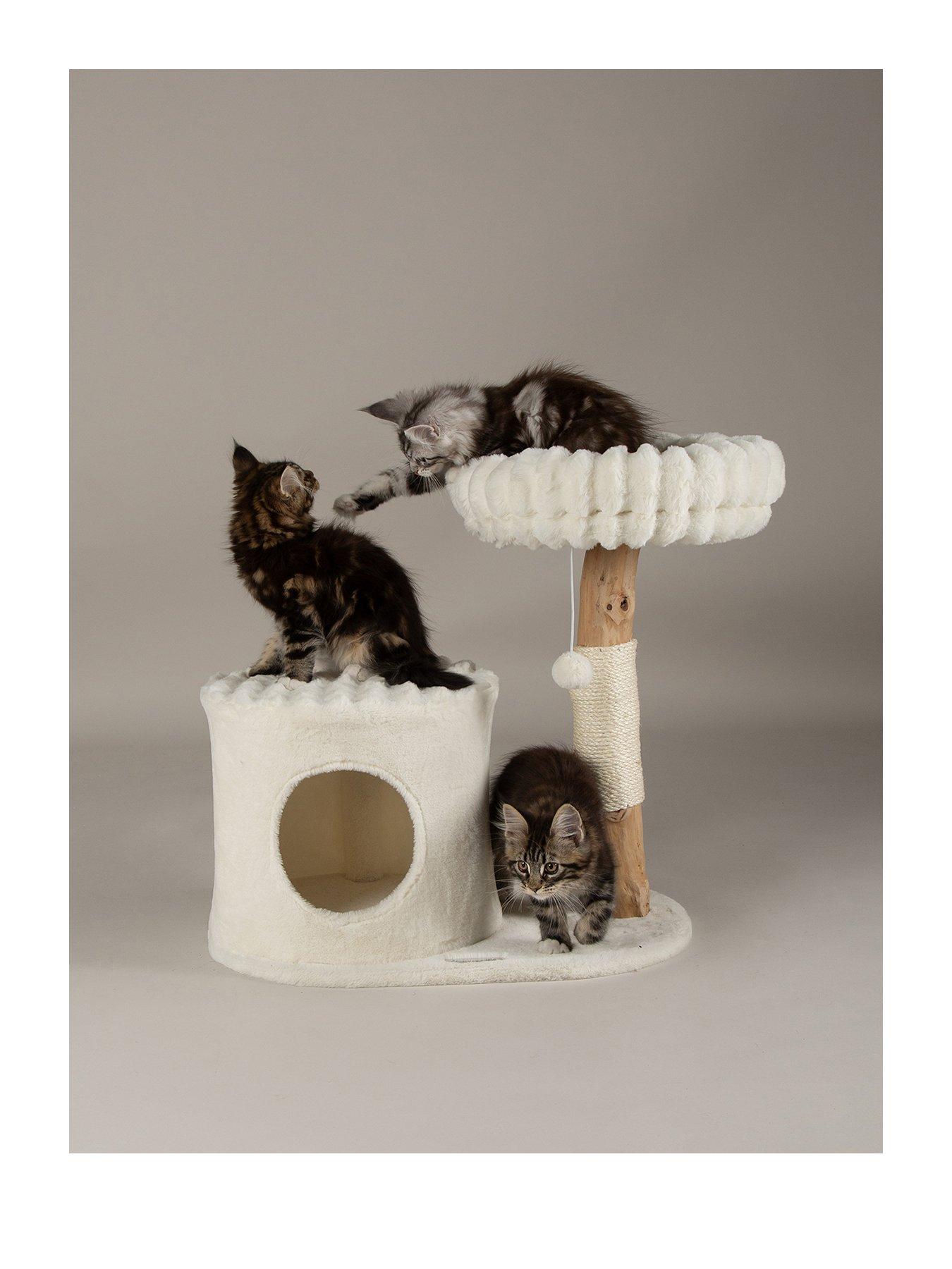 stillFront image of scruffs-himalayas-cat-scratching-tree-cream