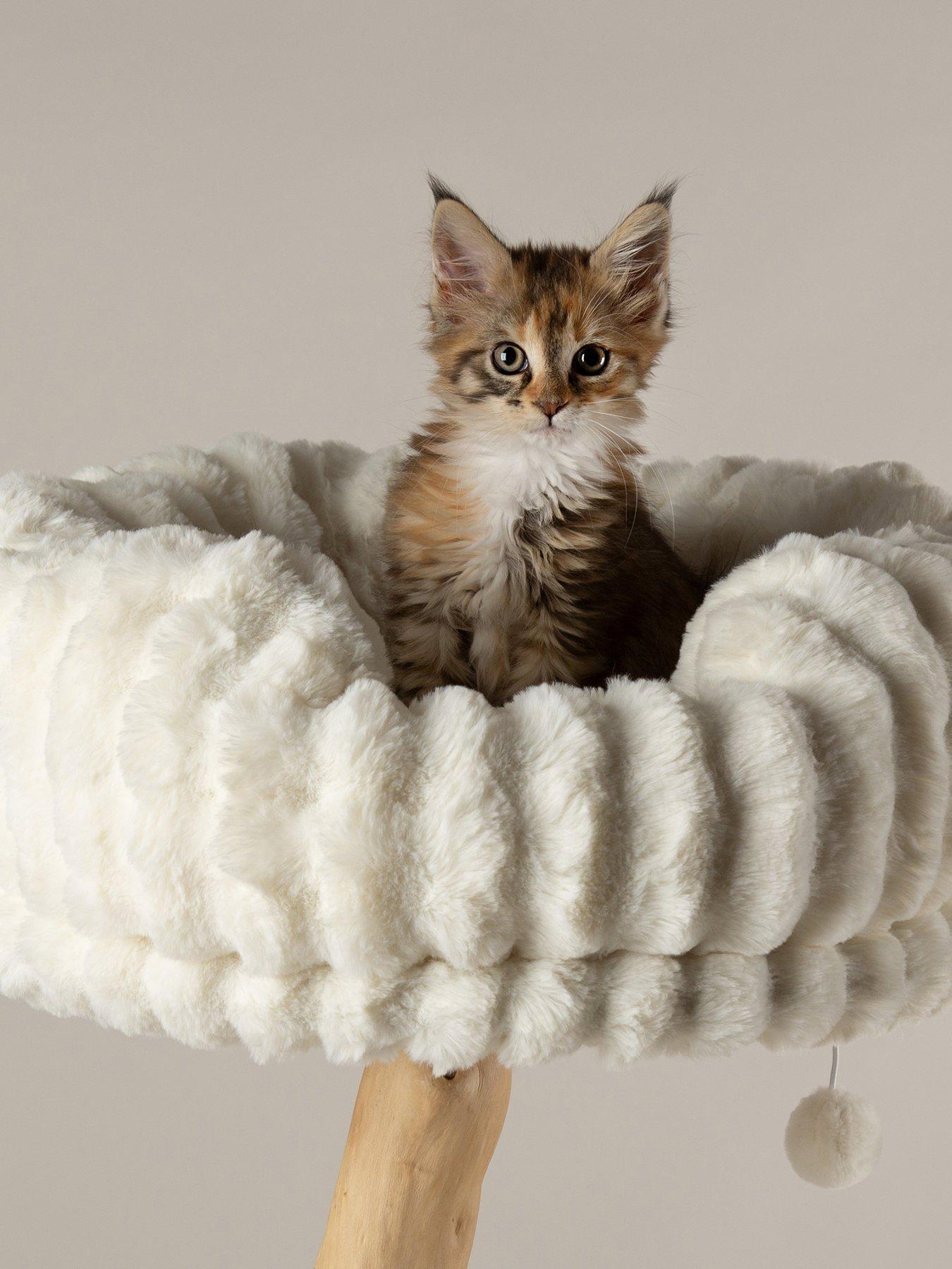 Image 5 of 7 of Scruffs Pyrenees Cat Scratching Tree - Cream