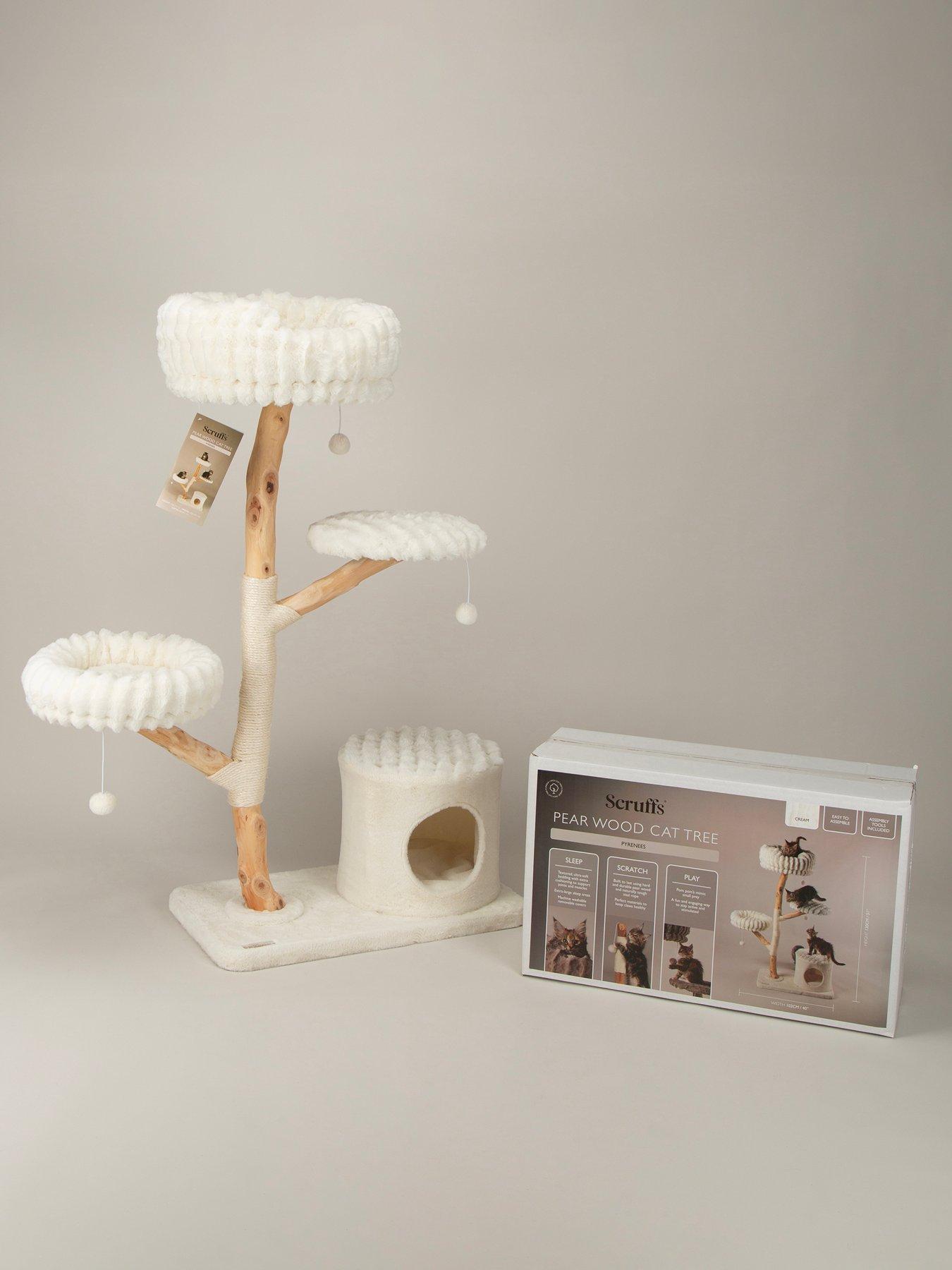 Image 6 of 7 of Scruffs Pyrenees Cat Scratching Tree - Cream