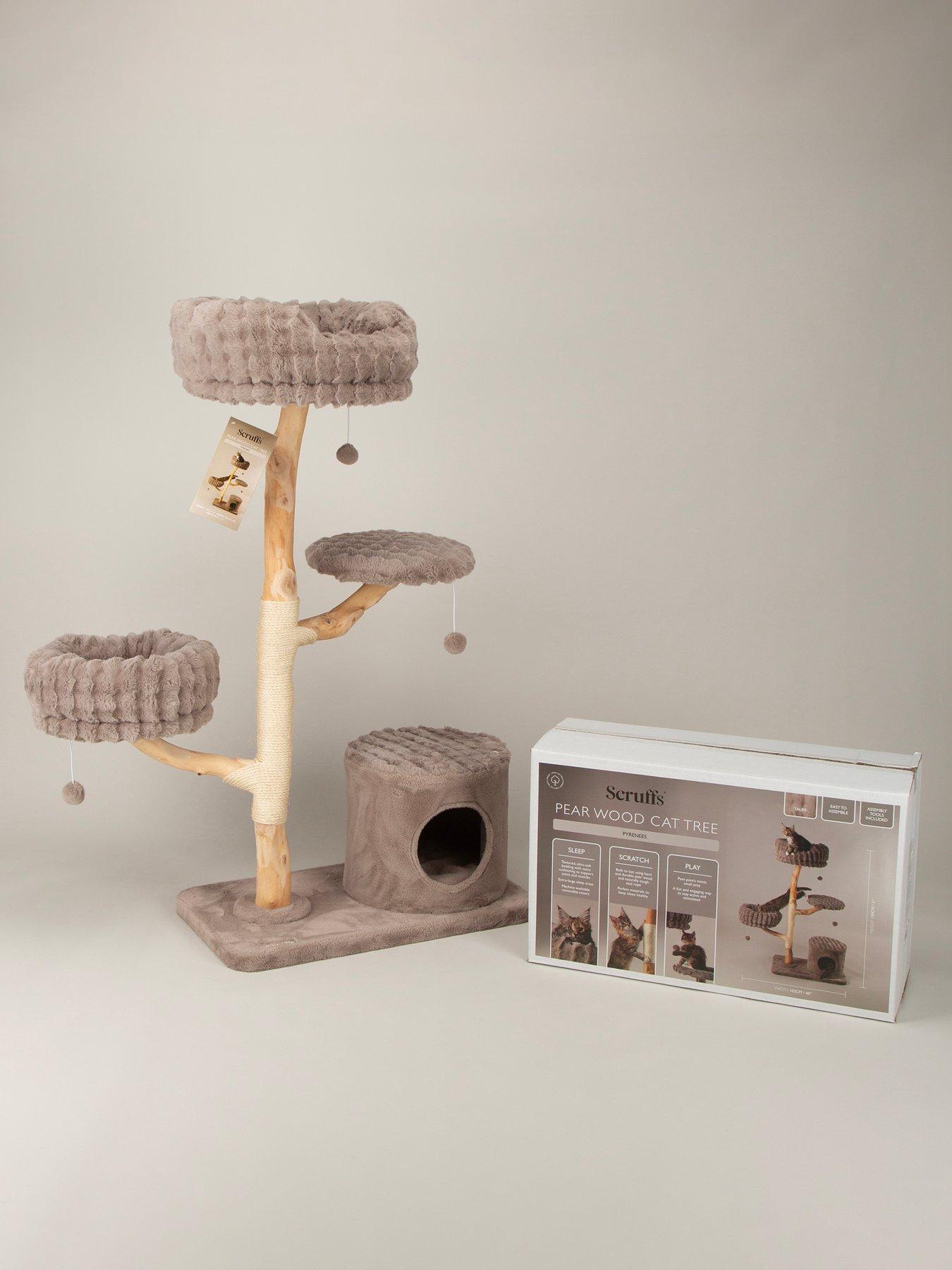 Image 6 of 7 of Scruffs Pyrenees Cat Scratching Tree - Taupe