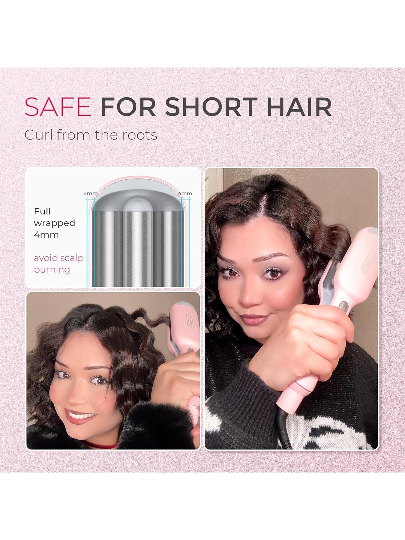  image of tymo-rovy-wave-curling-iron-pink