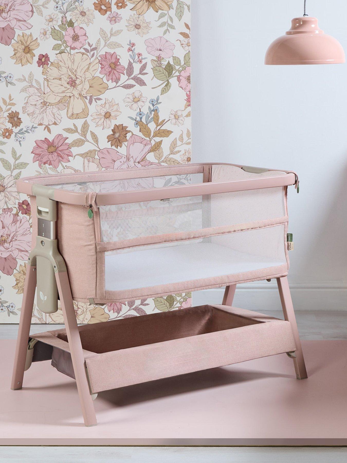 tutti-bambini-cozee-zen-bedside-crib-blush
