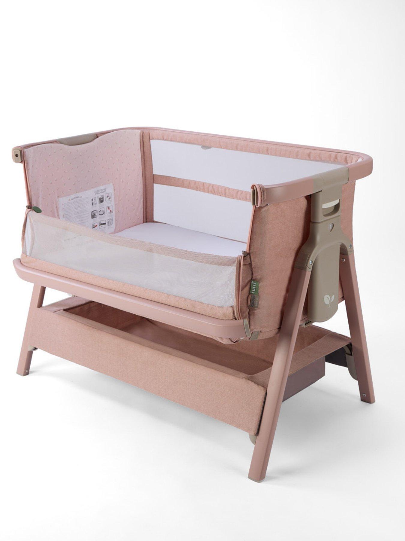  image of tutti-bambini-cozee-zen-bedside-crib-blush