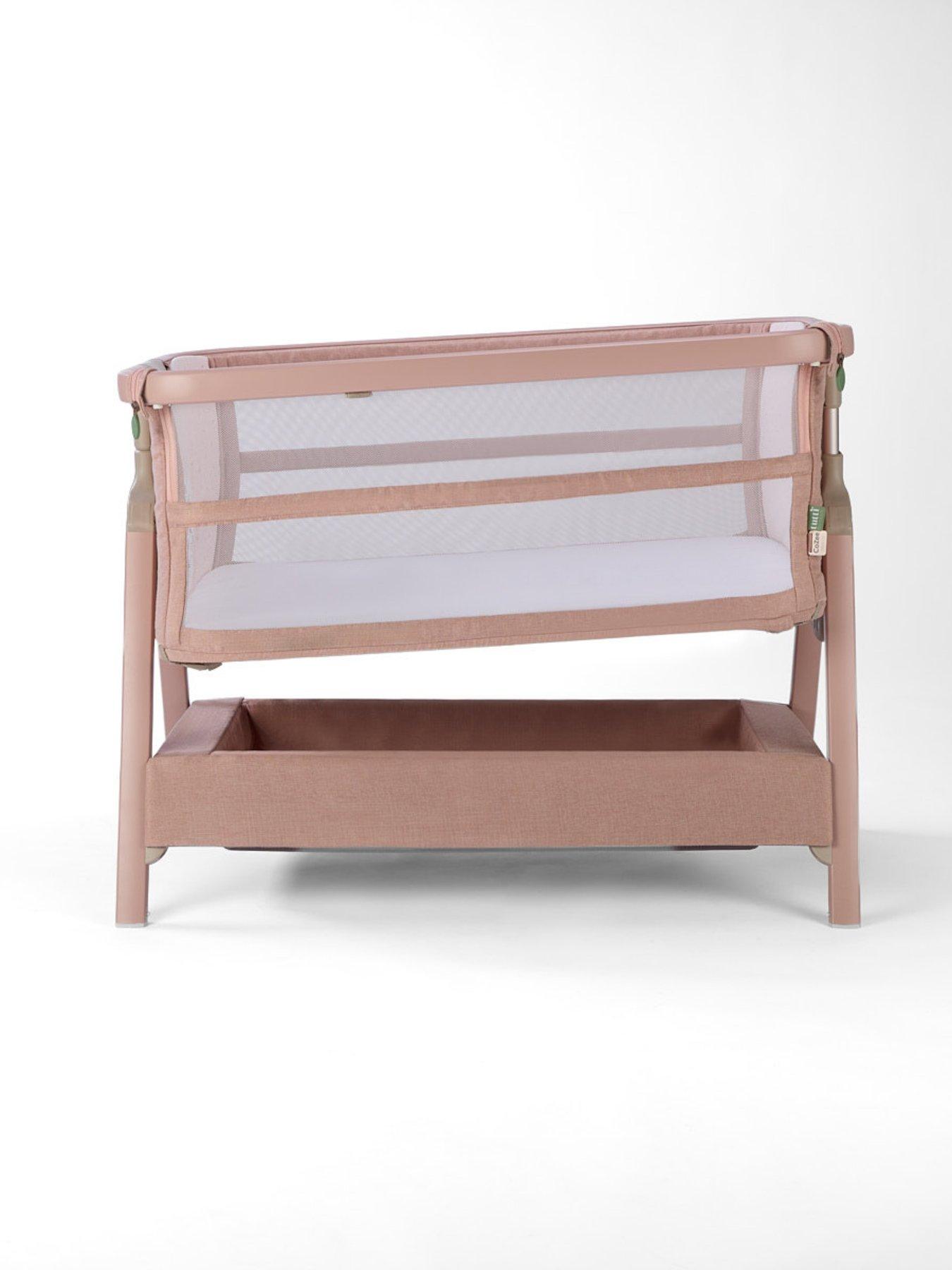  image of tutti-bambini-cozee-zen-bedside-crib-blush