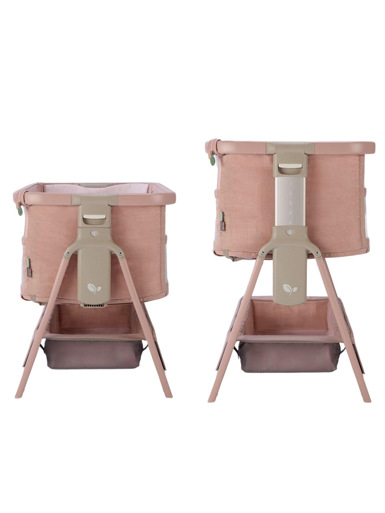  image of tutti-bambini-cozee-zen-bedside-crib-blush