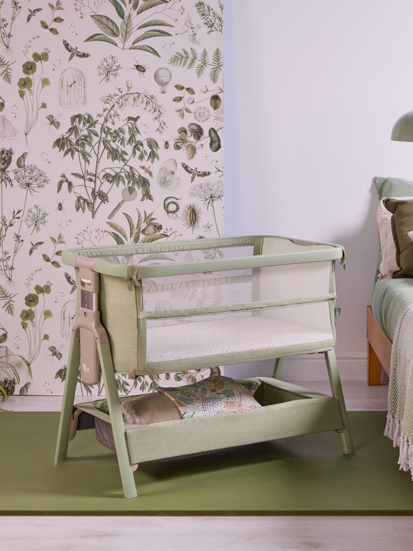 Tutti Bambini Cozee Zen Bedside Crib - Eucalyptus