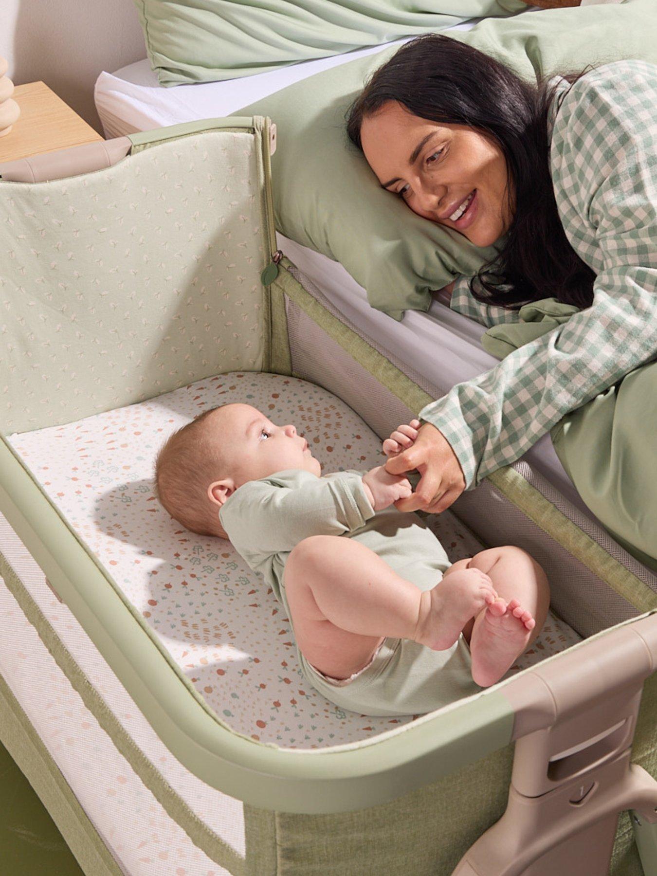  image of tutti-bambini-cozee-zen-bedside-crib-eucalyptus