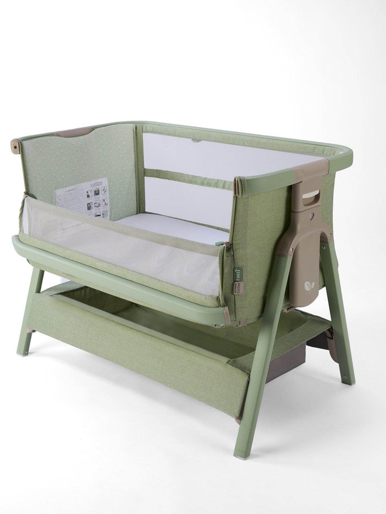  image of tutti-bambini-cozee-zen-bedside-crib-eucalyptus