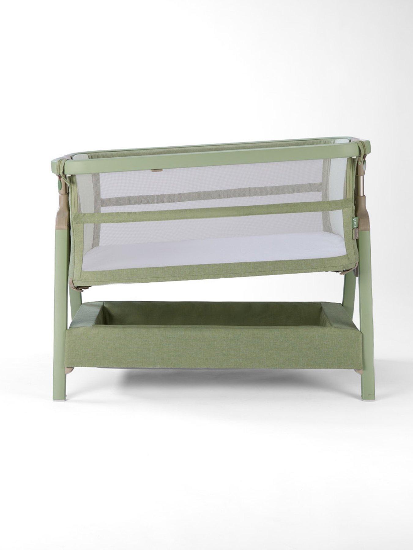  image of tutti-bambini-cozee-zen-bedside-crib-eucalyptus