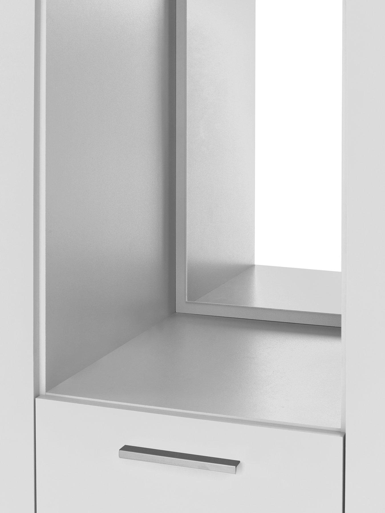 Image 7 of 7 of The Very Collection Panama 4 Door, 4 Drawer Combi Fitment with Mirror - White - FSC&reg; Certified