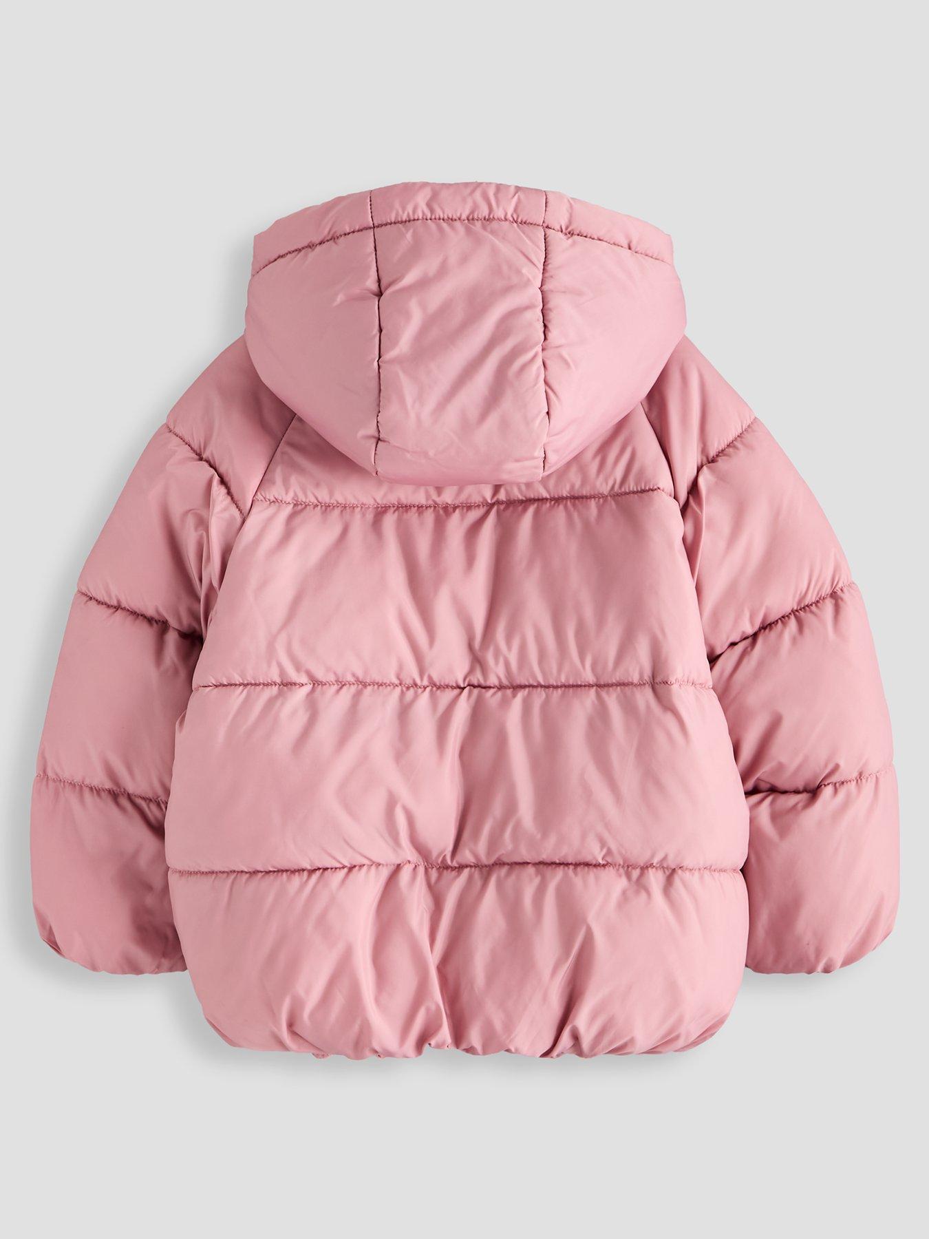 Image 2 of 5 of The Very Collection Girls Padded Heart Zip Up Jacket (9 months - 7 years) - Pink