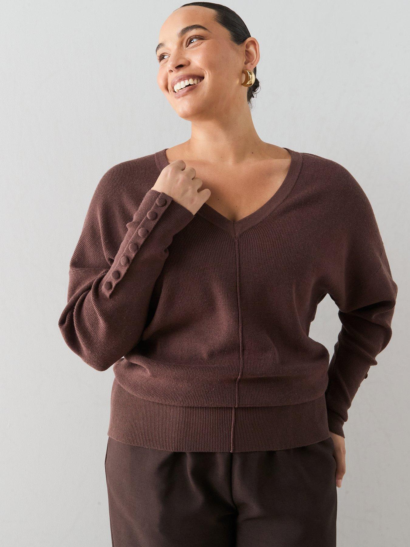 The Very Collection Classic Comfort Batwing V Neck Jumper