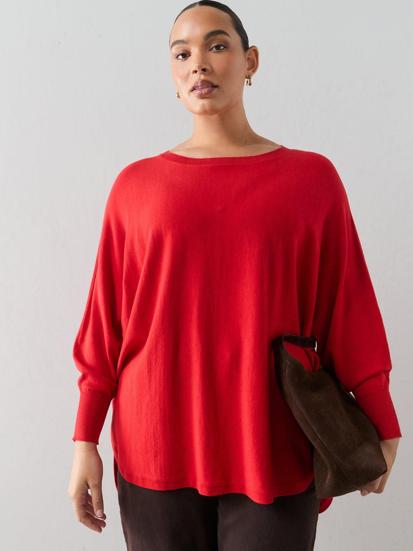 The Very Collection Curve Classic Comfort Dipped Hem Longline Jumper