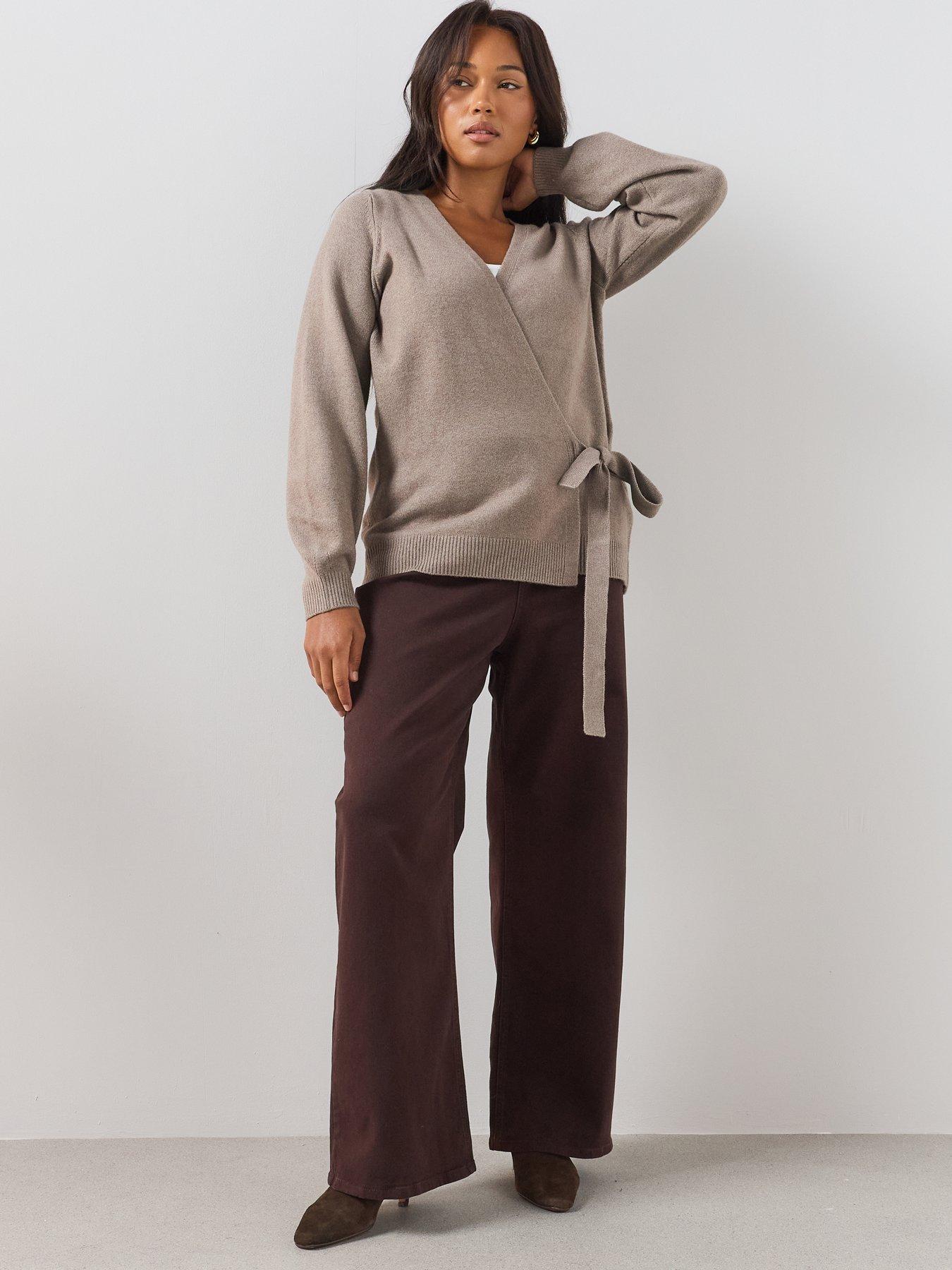 Image 5 of 6 of The Very Collection Curve Wrap Longline Jumper