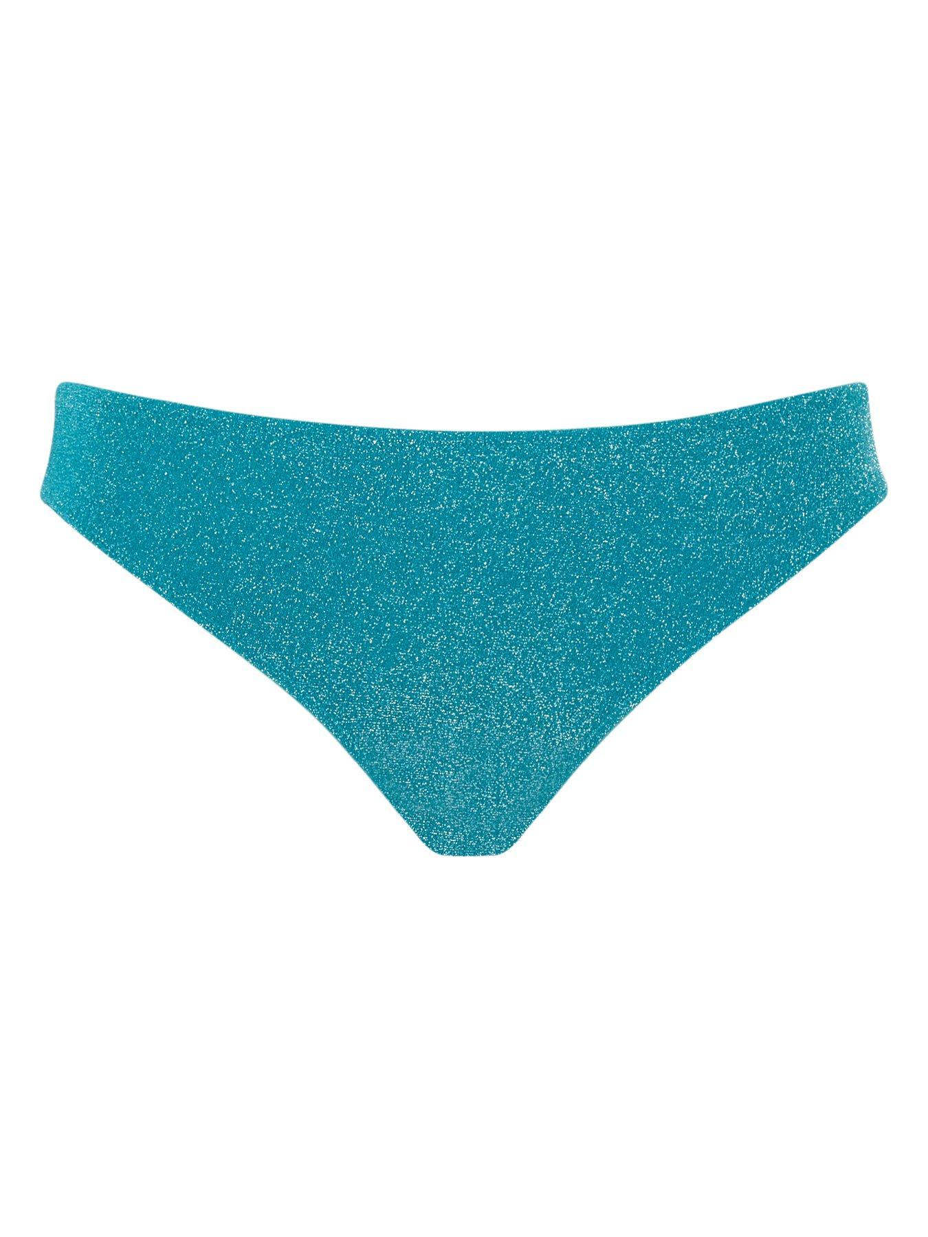  image of panache-sparkle-teal-classic-bikini-brief