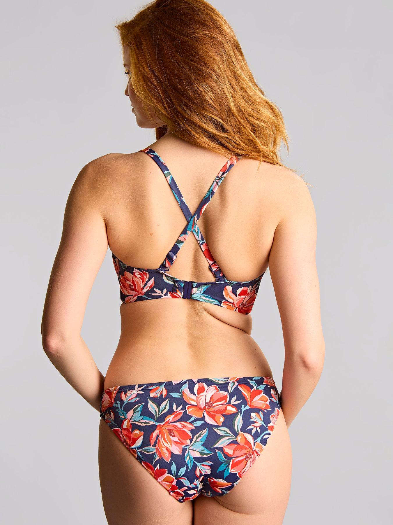 Image 3 of 6 of Panache Liliflora Print Ashley Bikini Bandeau&nbsp;- Multi