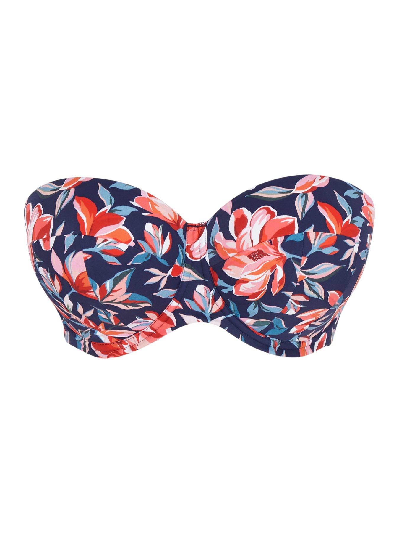  image of panache-liliflora-print-ashley-bikini-bandeaunbsp--multi