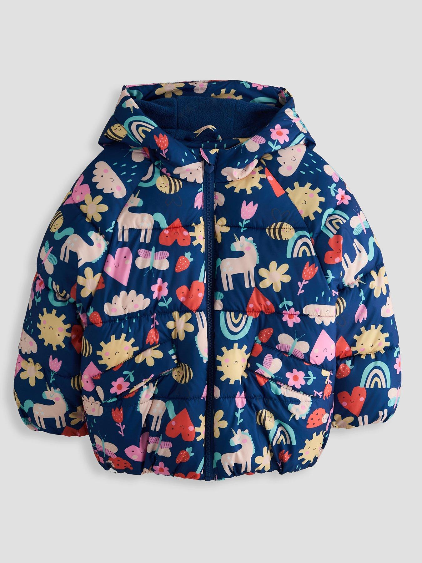 Image 1 of 6 of The Very Collection Girls Printed Padded Jacket (9 months - 7 years) - Print