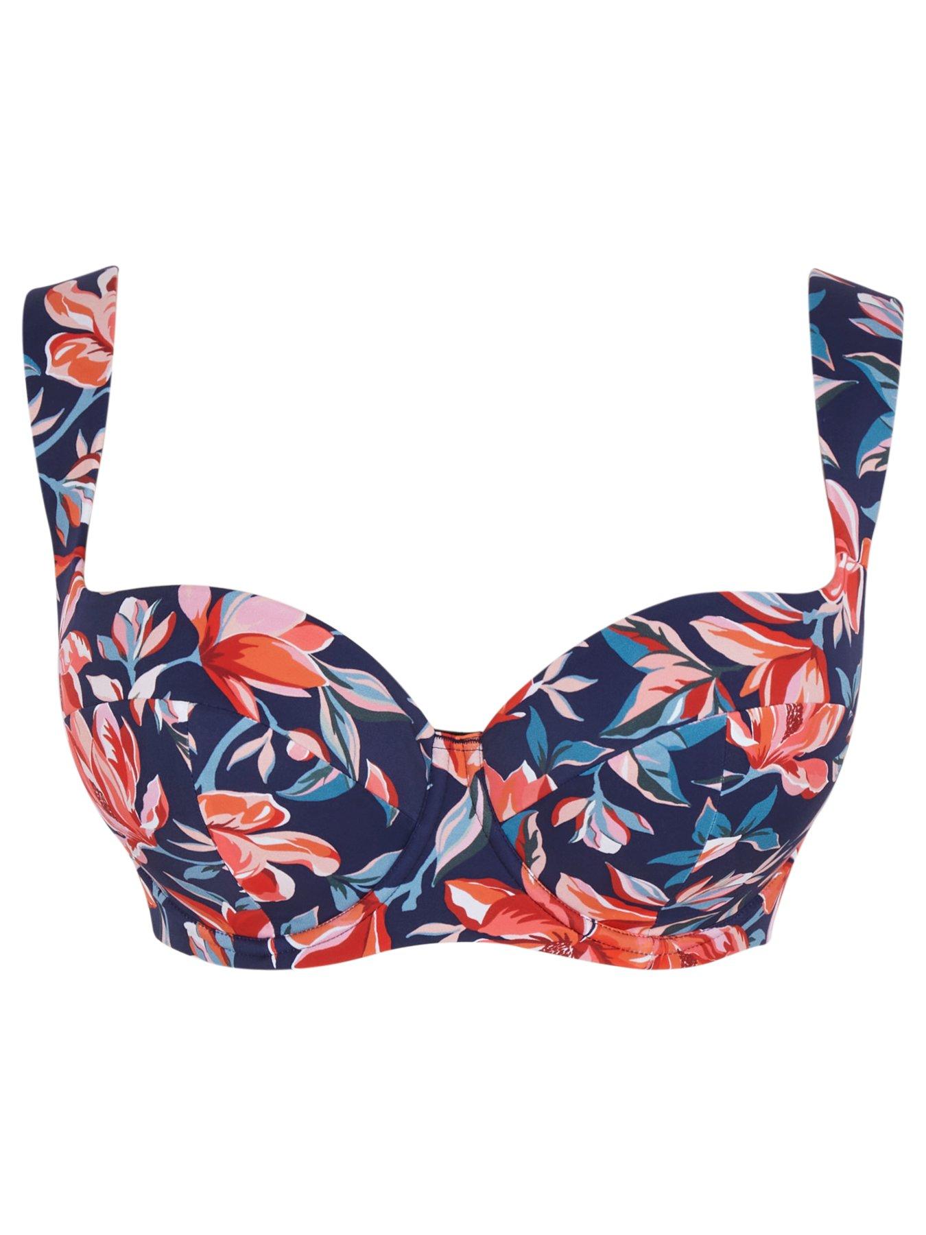  image of panache-liliflora-print-bette-balcony-bikini-topnbsp--multi