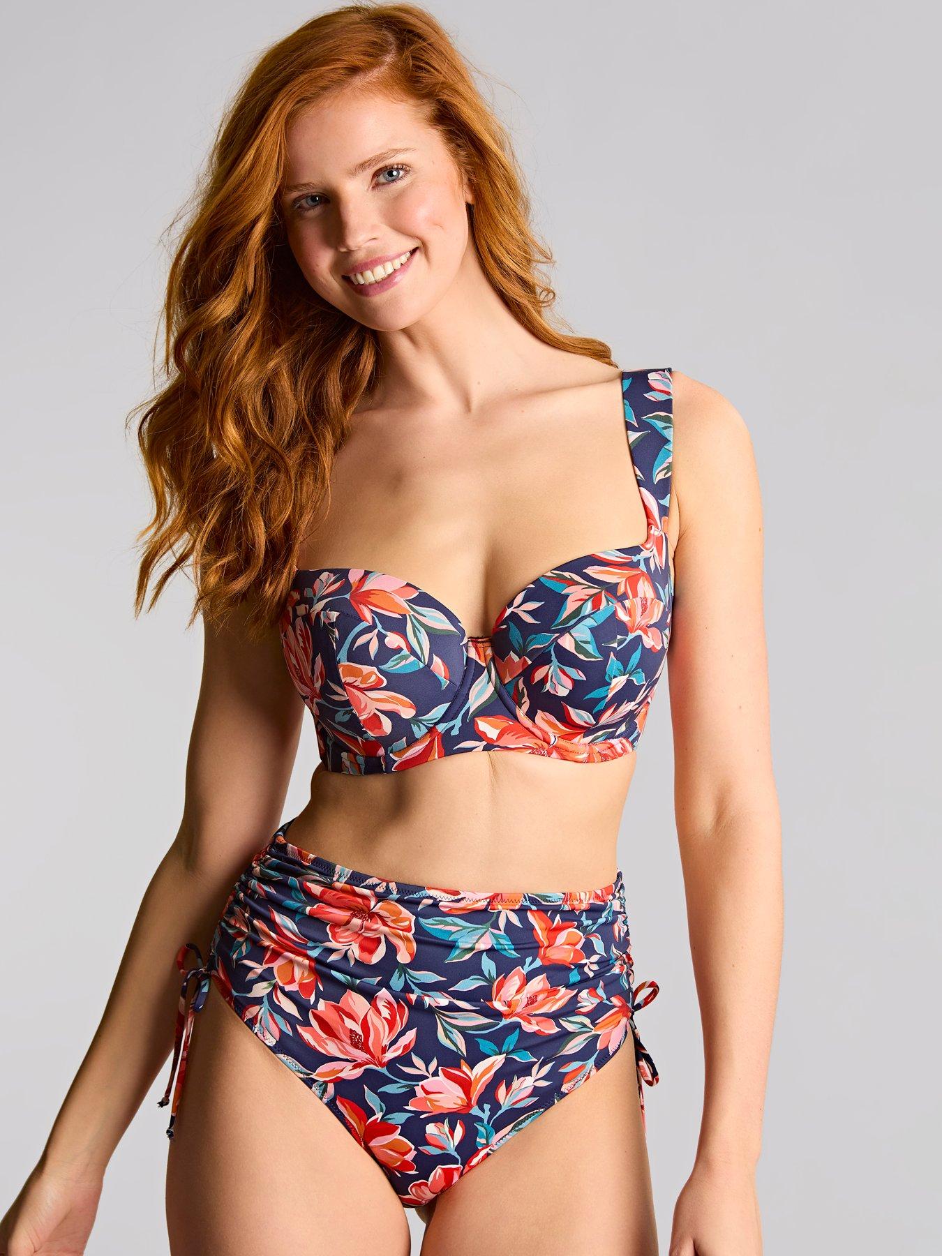 Panache Panache Liliflora Print Midi Bikini Brief