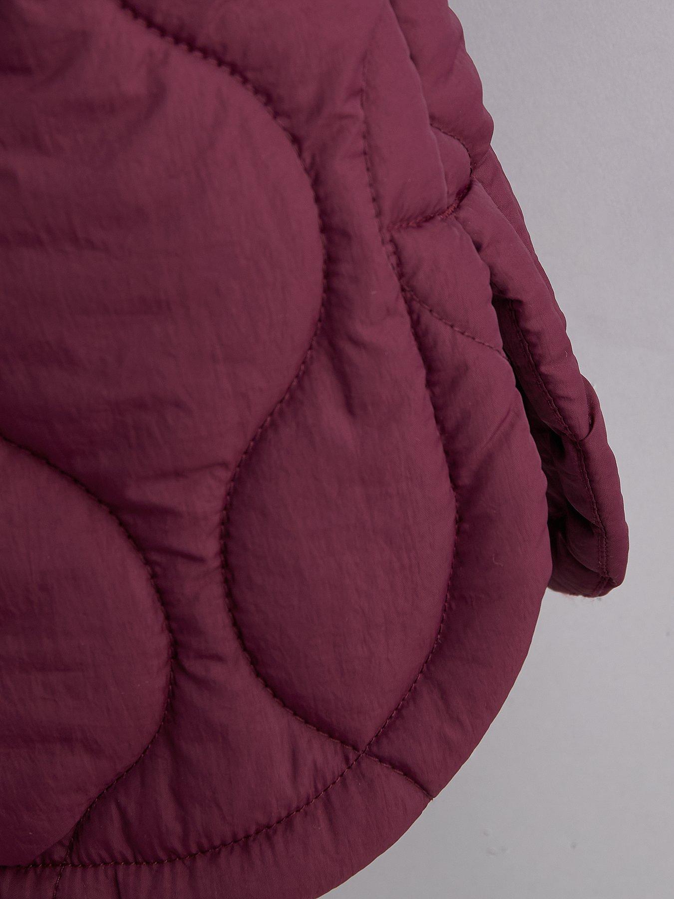 Image 4 of 5 of The Very Collection Girls Quilted Regular Mid Length Coat (3 - 16 years) - Red