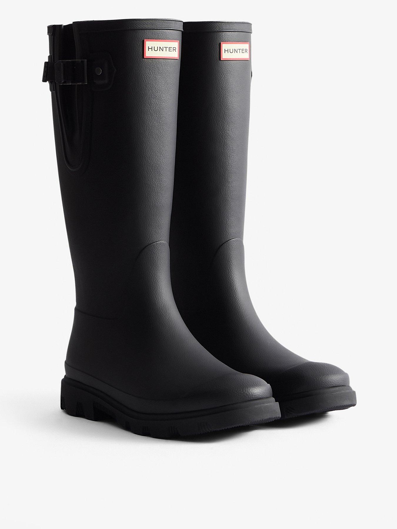 Hunter Unisex Downpour Adjustable Boots - Black