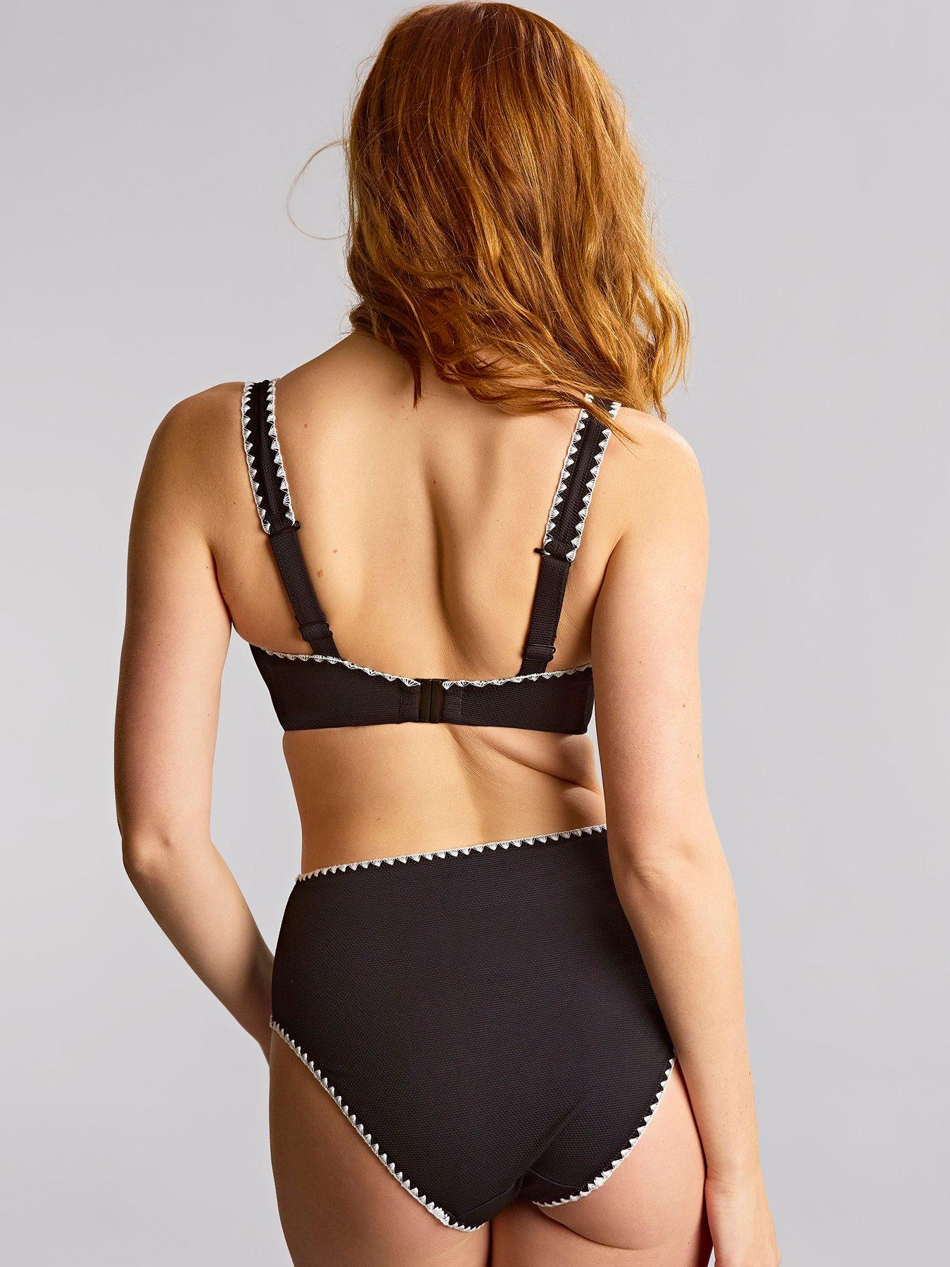 Image 4 of 6 of Panache Aurora Black/white High Waist Bikini Brief