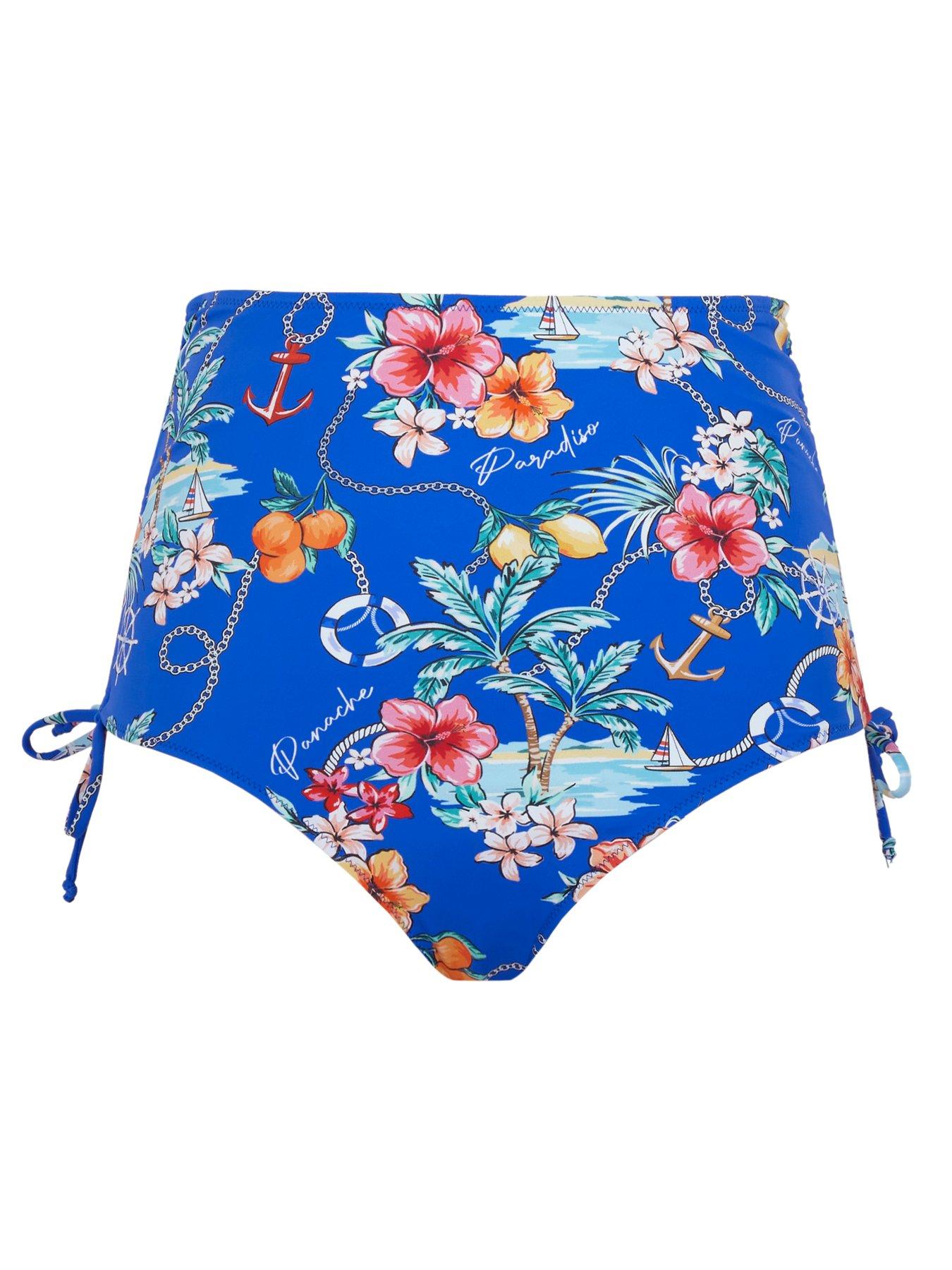 Image 6 of 6 of Panache Paradiso Print Midi Bikini Brief