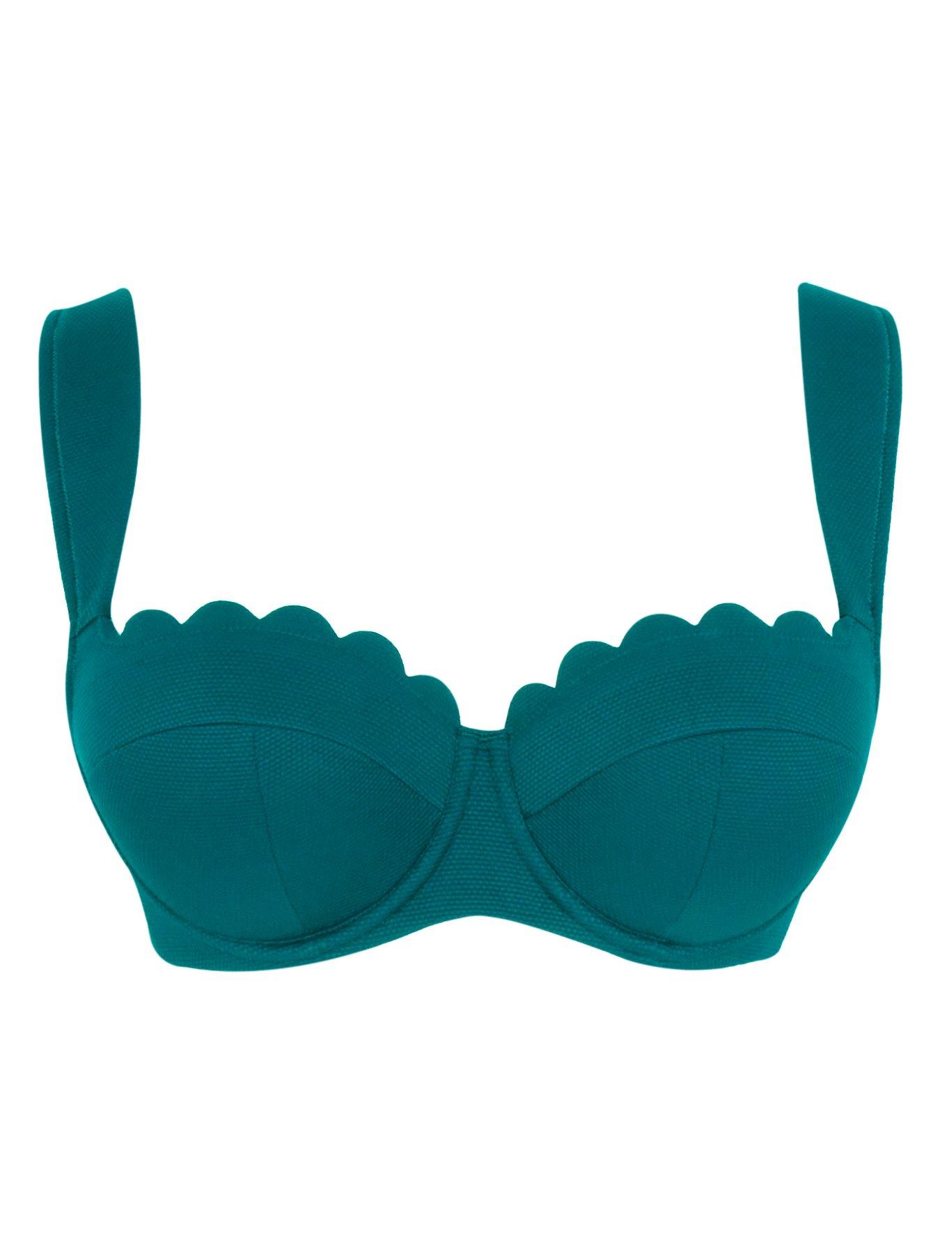 Image 5 of 6 of Panache Panache Spirit Teal Blue Bette Balcony Bikini