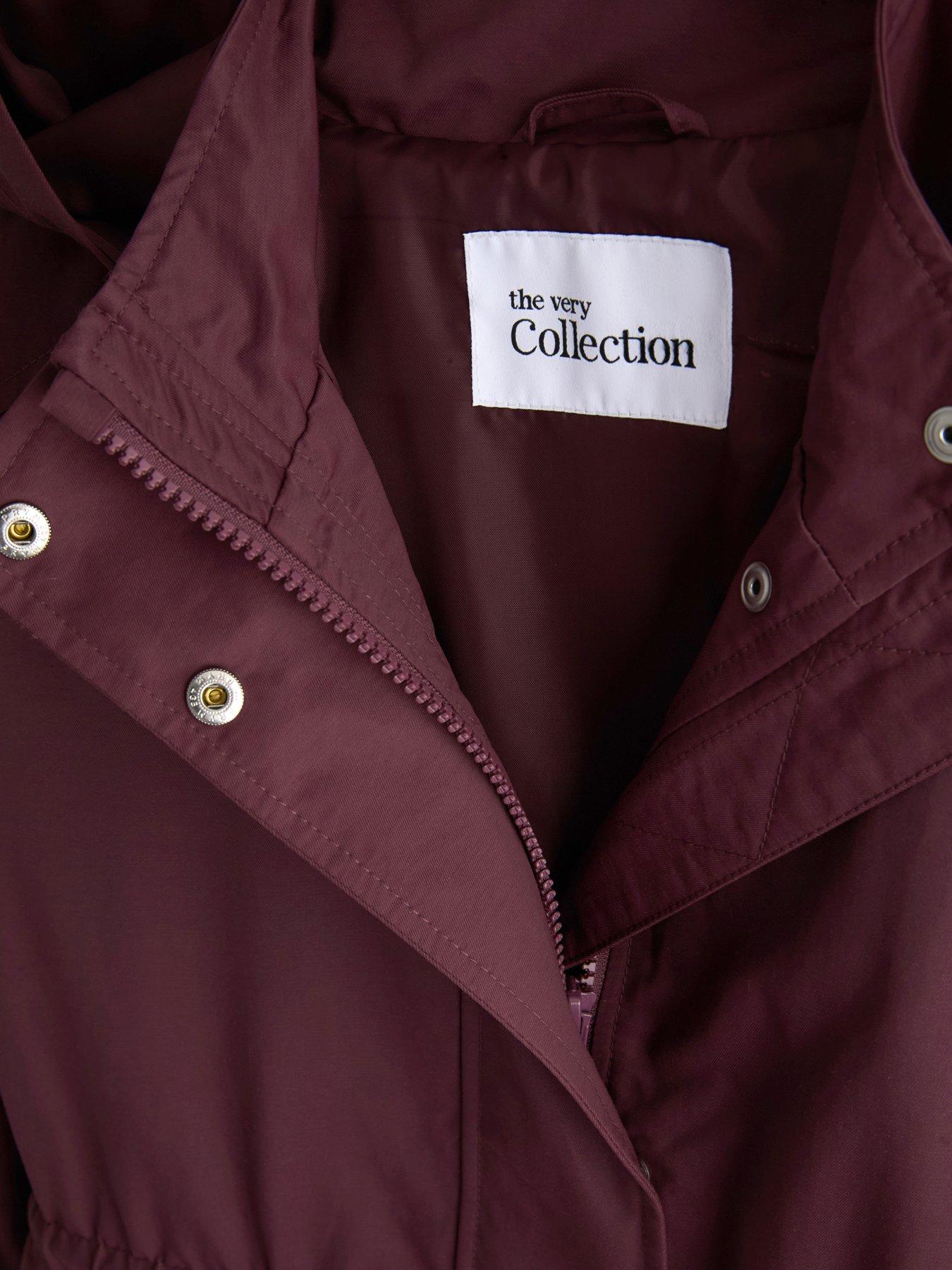 Image 3 of 6 of The Very Collection Girls Regular Knee Length Rain Jacket (3 - 16 years) - Purple