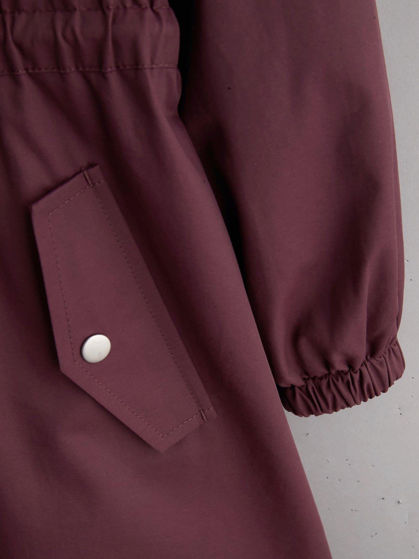 Image 4 of 6 of The Very Collection Girls Regular Knee Length Rain Jacket (3 - 16 years) - Purple