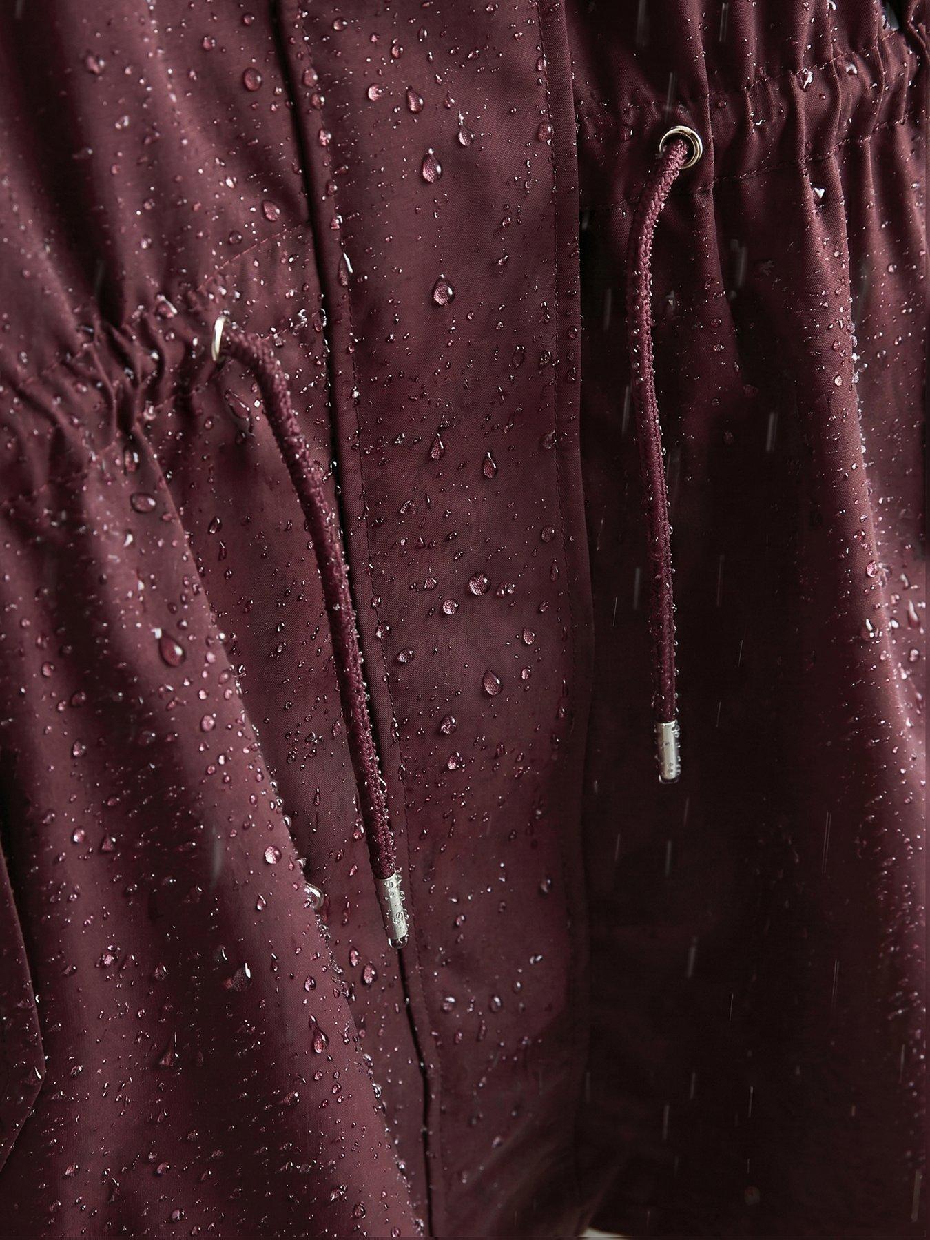 Image 6 of 6 of The Very Collection Girls Regular Knee Length Rain Jacket (3 - 16 years) - Purple