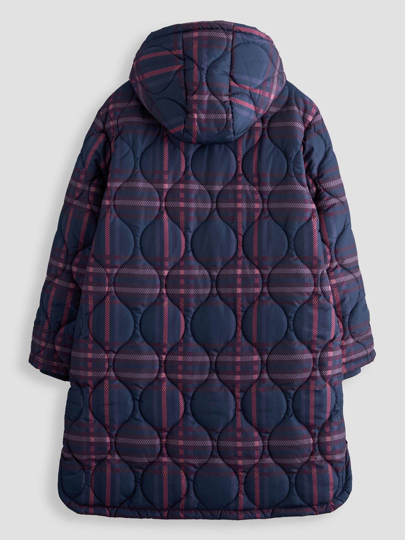 Image 2 of 5 of The Very Collection Girls Quilted Regular Knee Length Coat (5 - 16 Years) - Blue